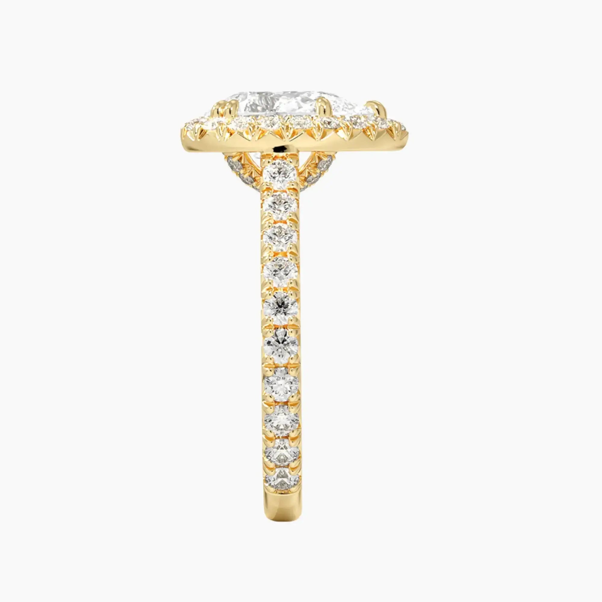 OBSER516 - Ophelia Halo Pear engagement ring setting view 9