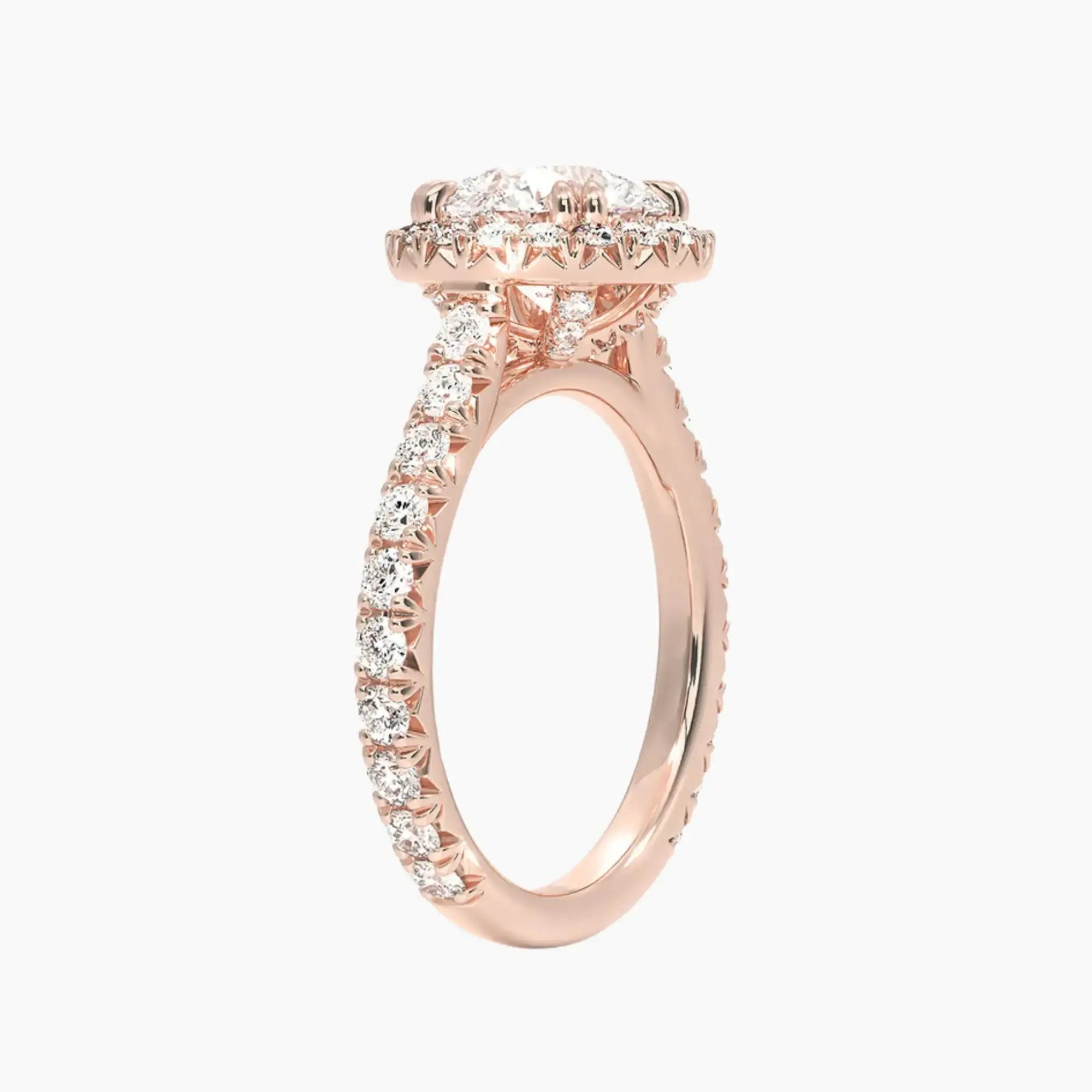 OBSER518 - Ophelia Halo Round engagement ring setting view 5