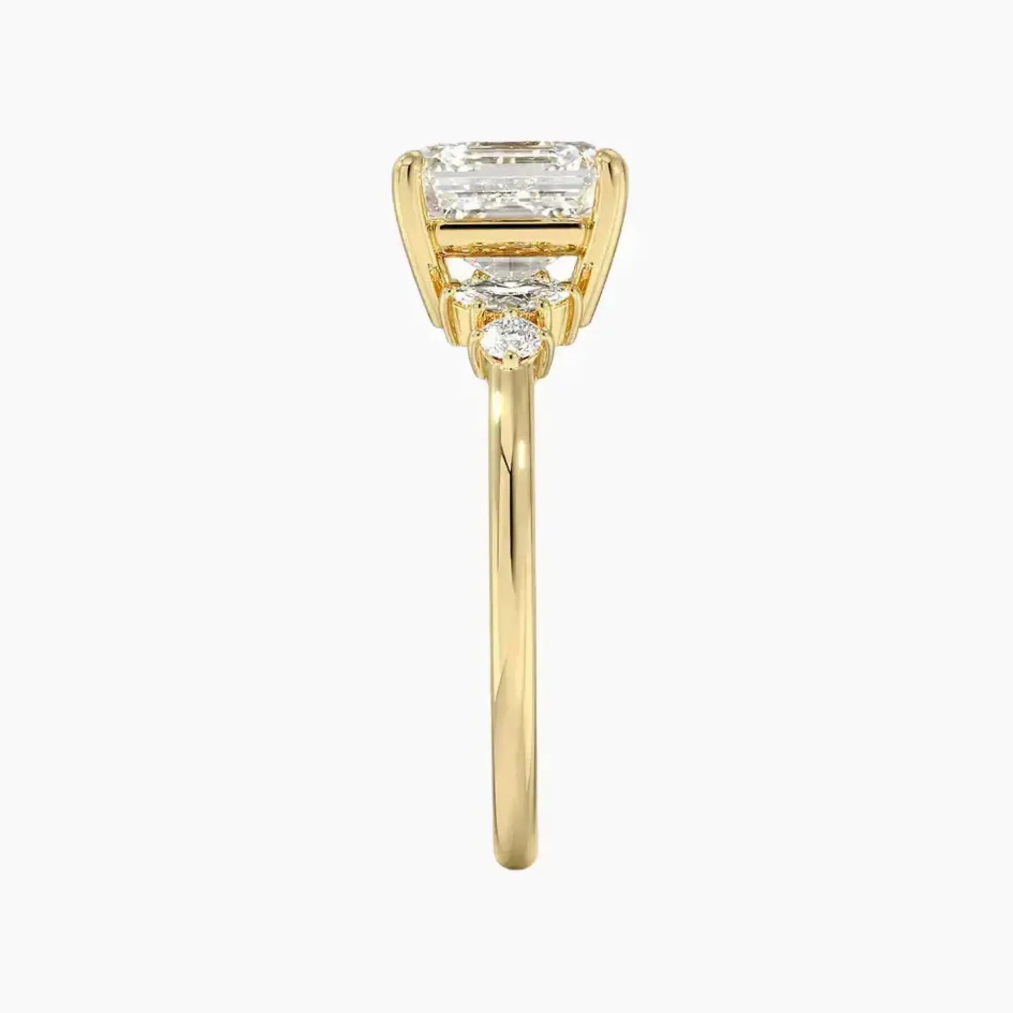 OBSER240 - Jordana Asscher engagement ring setting view 9