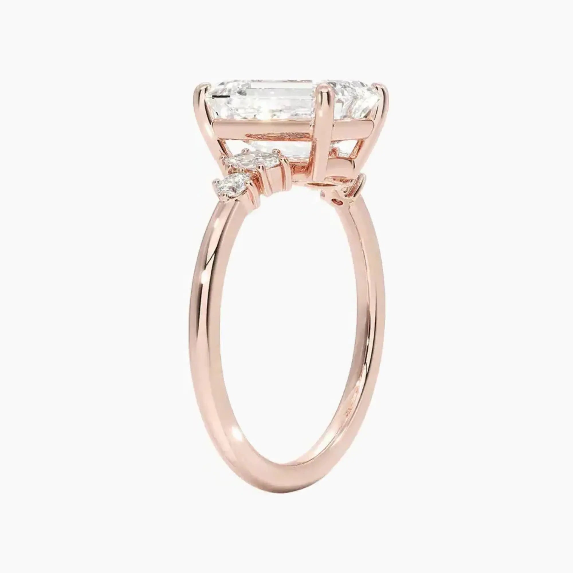 OBSER265 - Jordana Emerald engagement ring setting view 5