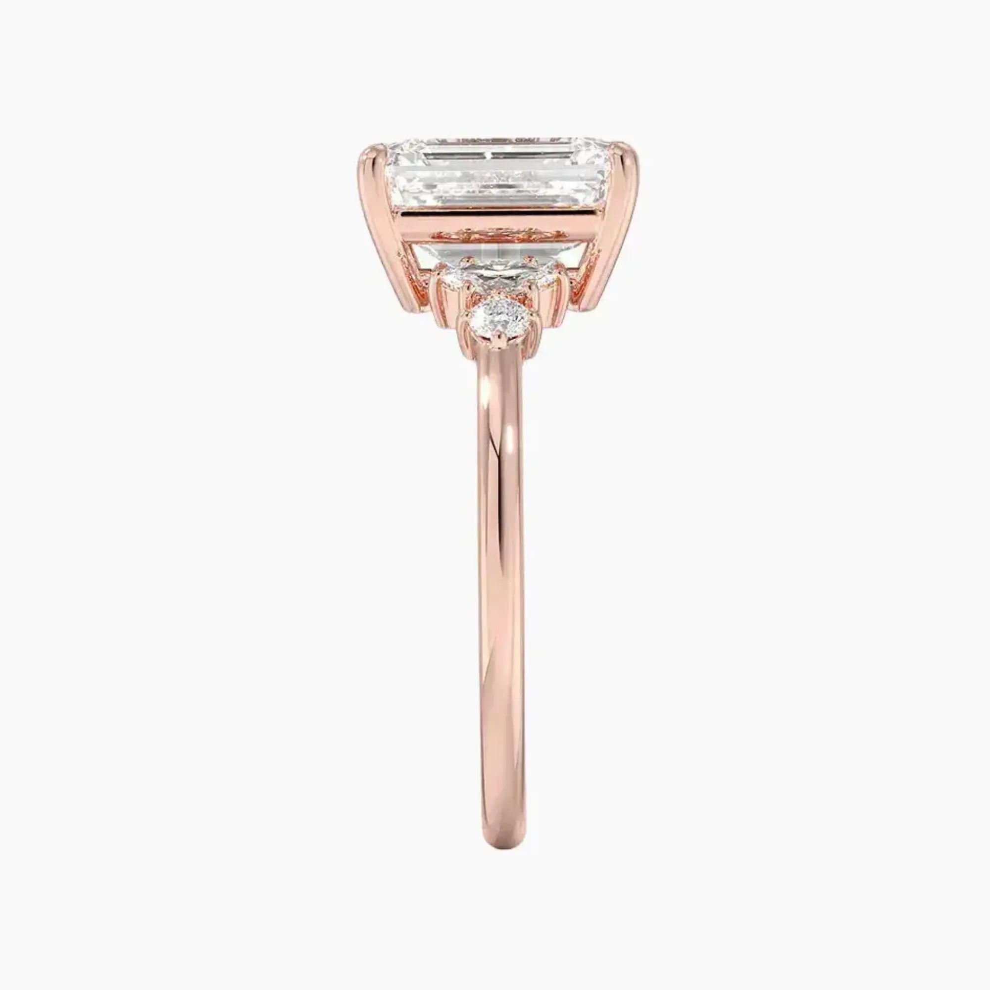 OBSER265 - Jordana Emerald engagement ring setting view 6