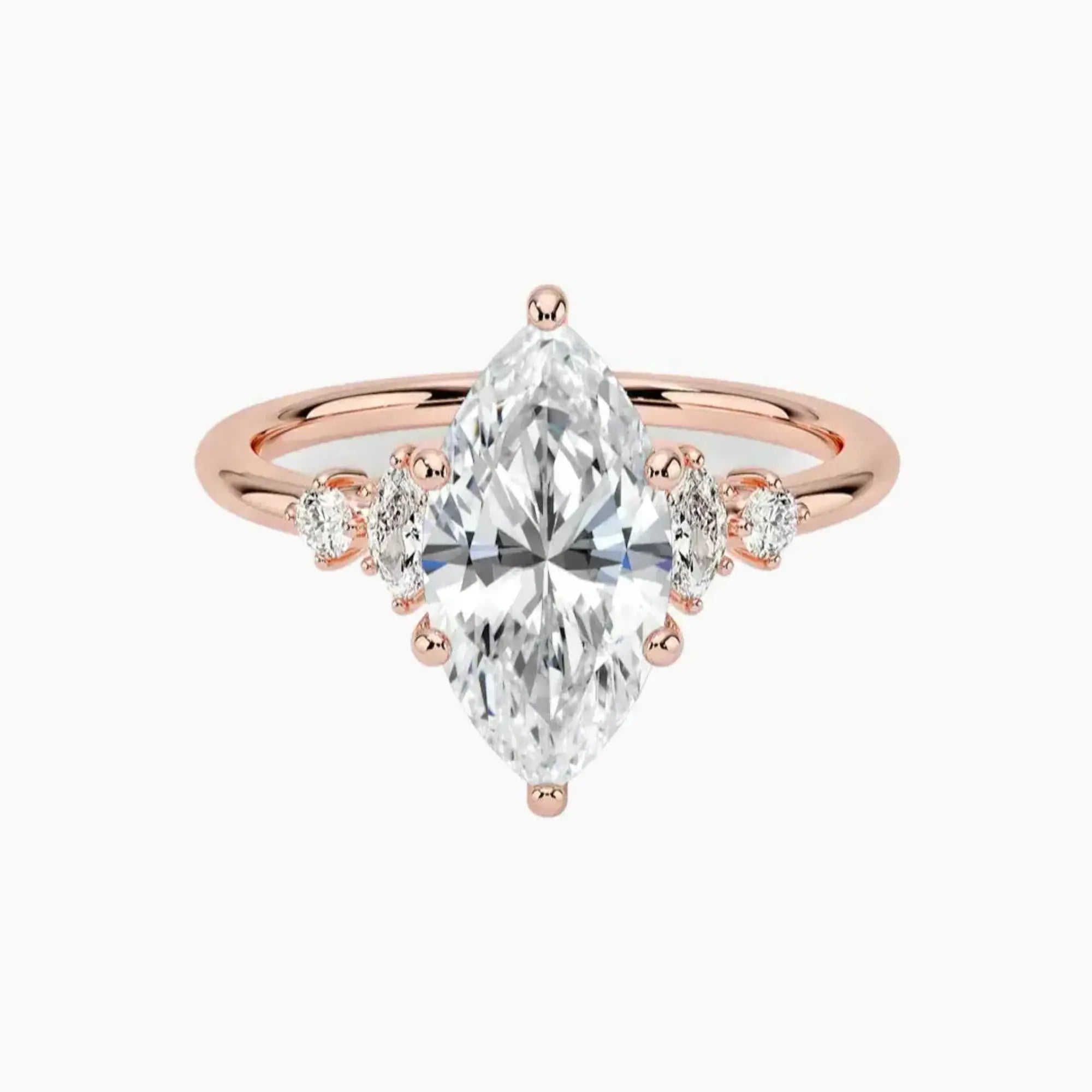OBSER141 - Jordana Marquise engagement ring setting view 4