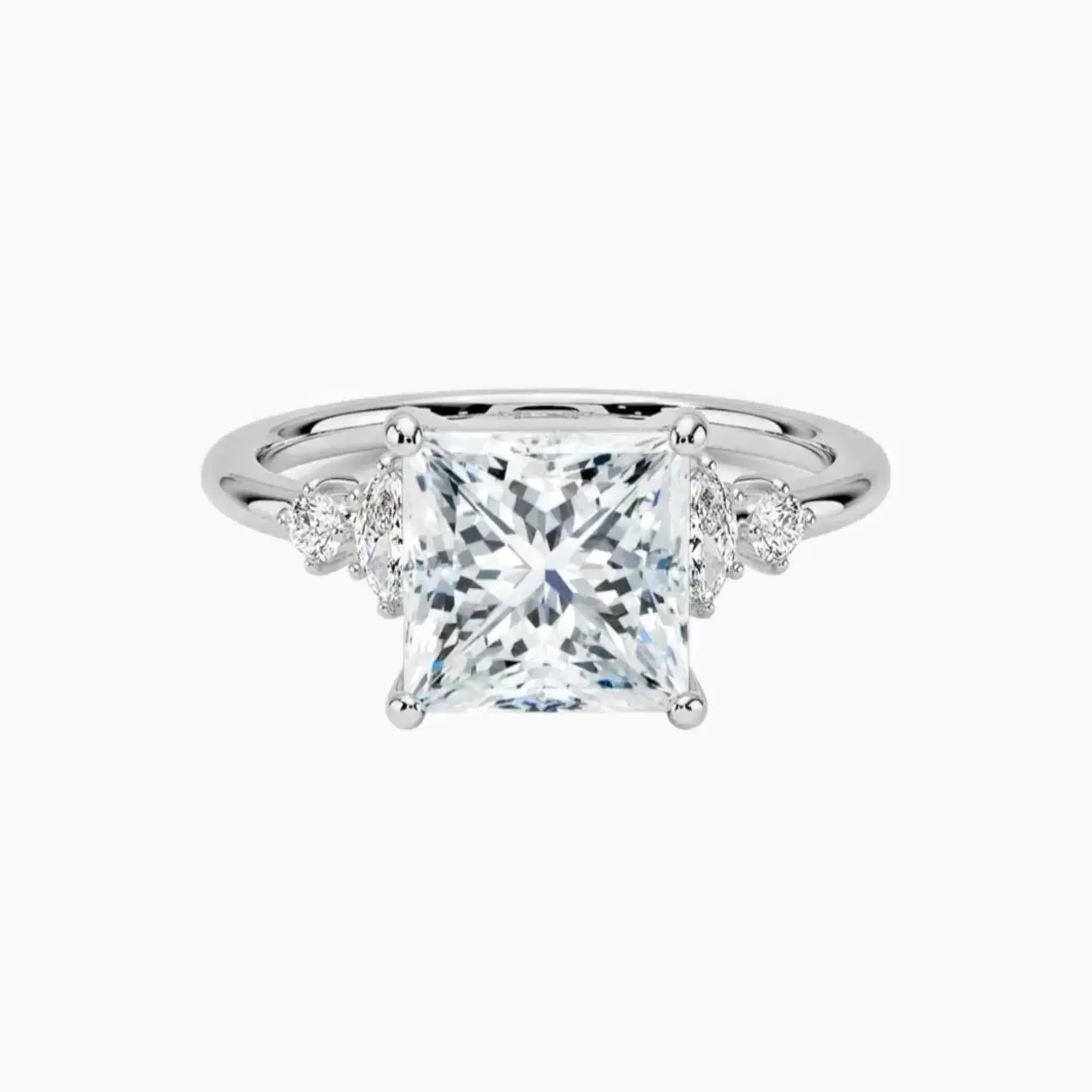 OBSER142 - Jordana Princess engagement ring setting view 1