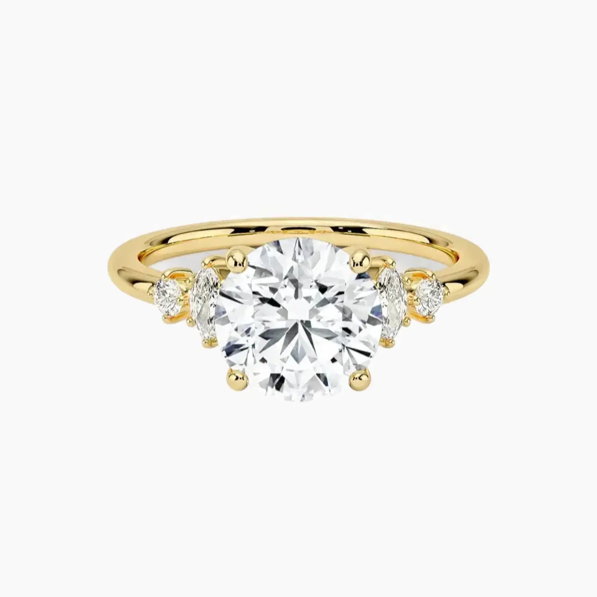 OBSER268 - Jordana Round engagement ring setting view 7