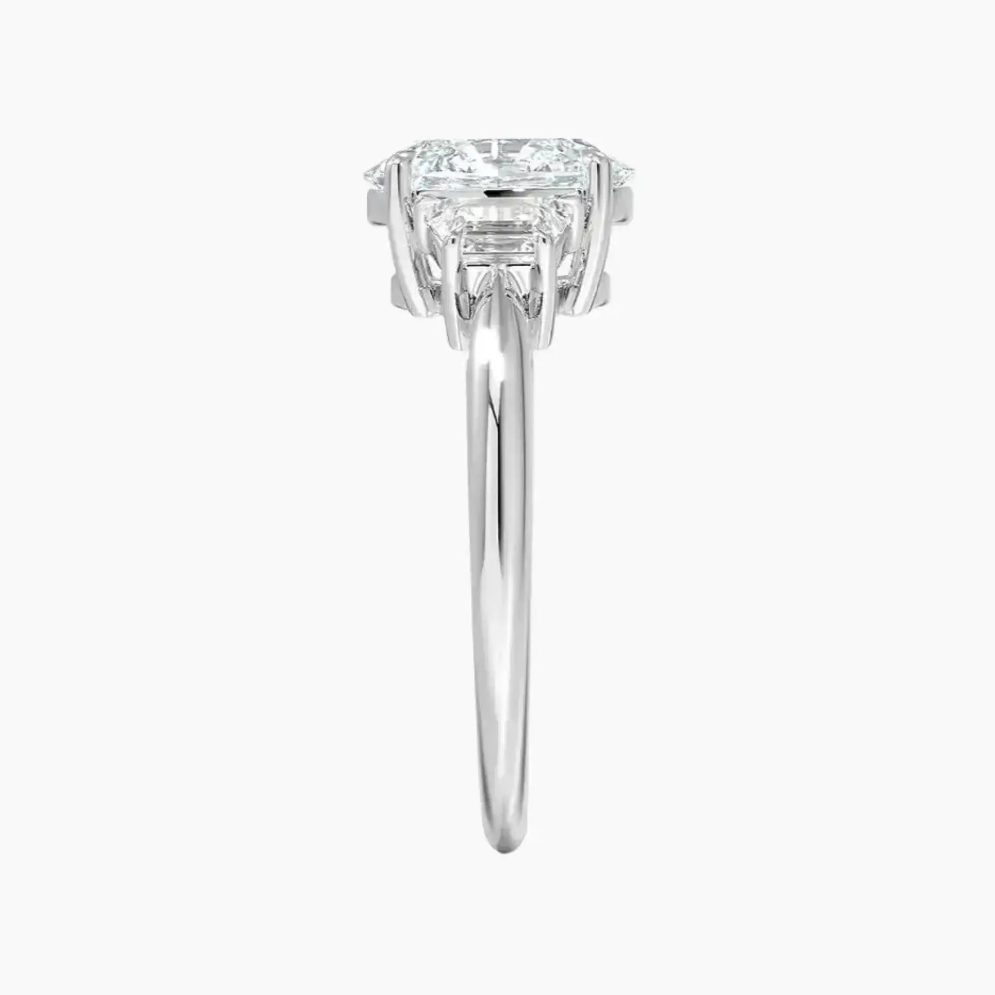 OBSER578 - Oriana Three Stone Oval engagement ring setting view 3