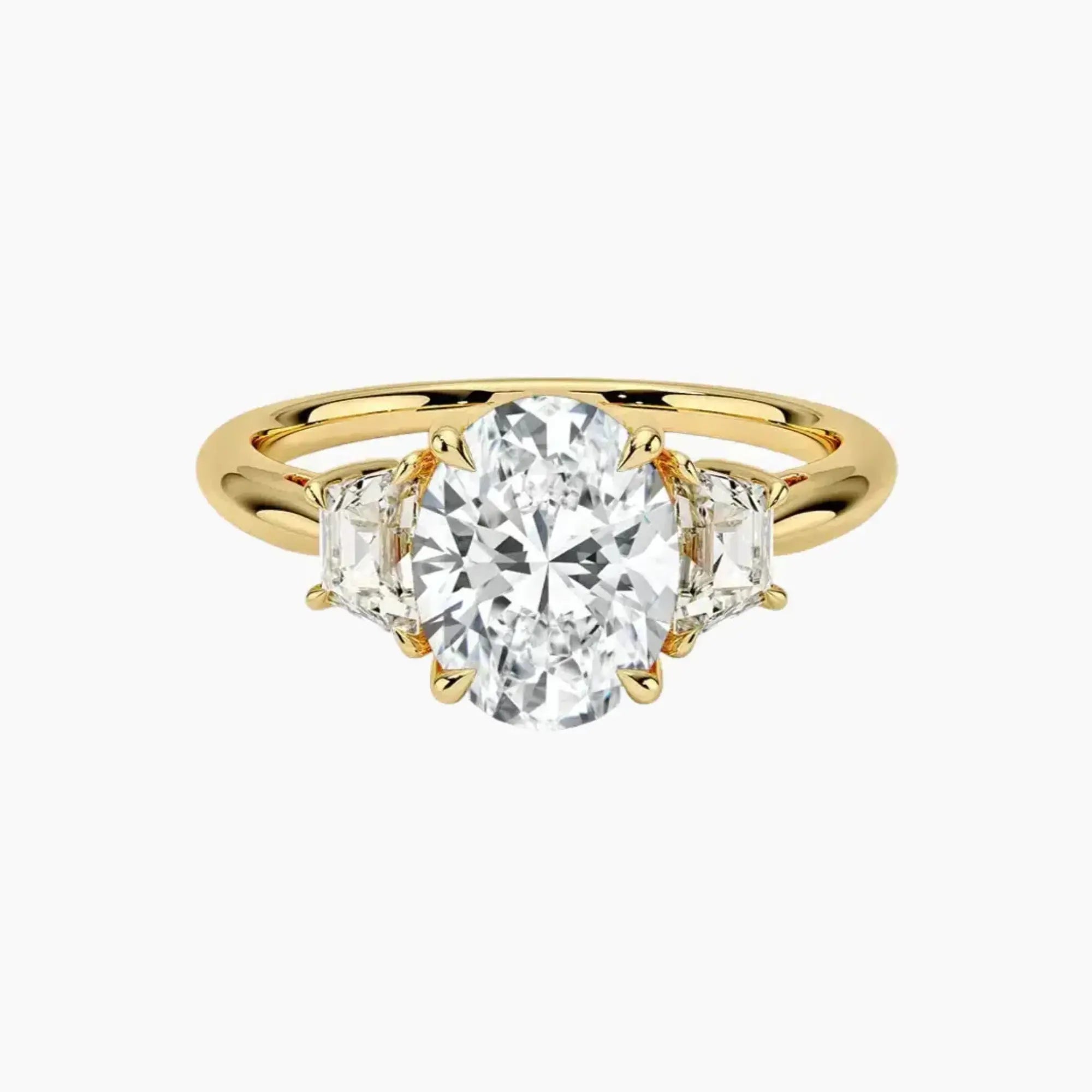 OBSER578 - Oriana Three Stone Oval engagement ring setting view 7