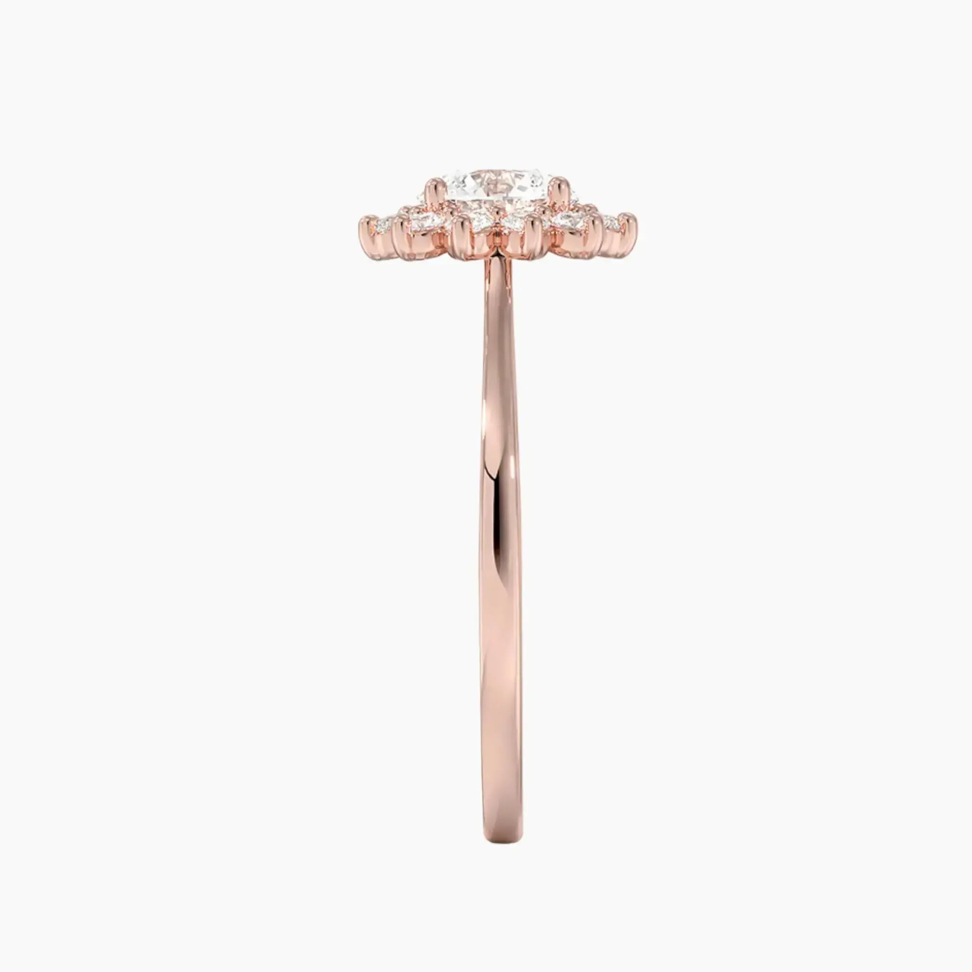 OBSER465 - Soraya Halo Round engagement ring setting view 6