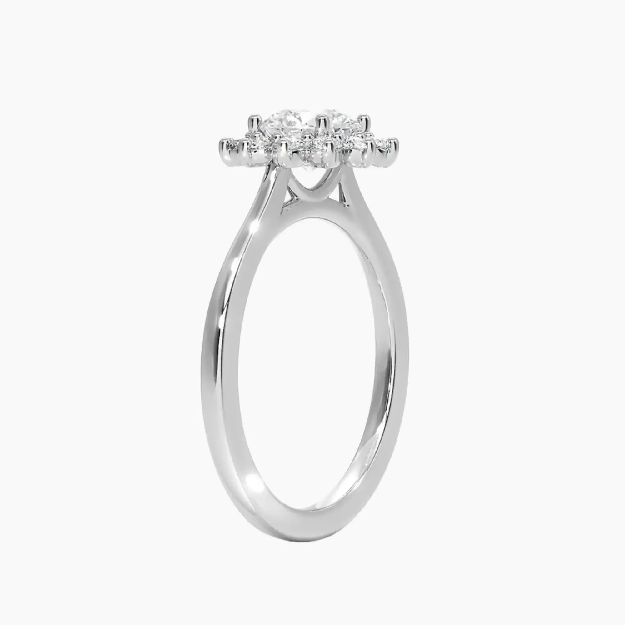 OBSER465 - Soraya Halo Round engagement ring setting view 2