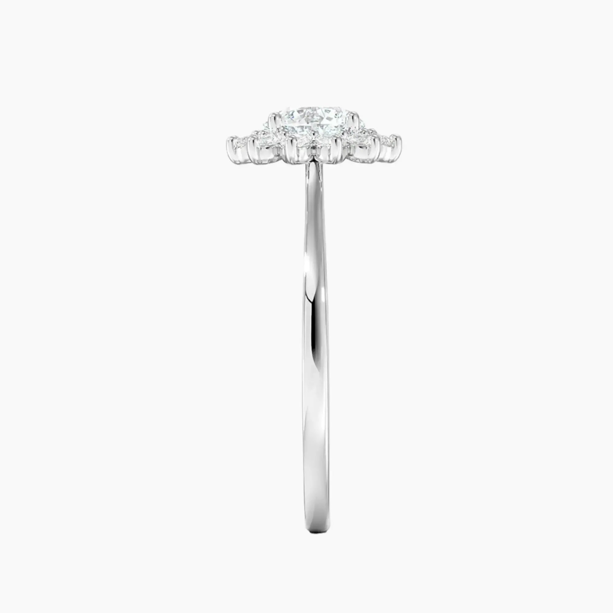 OBSER465 - Soraya Halo Round engagement ring setting view 3