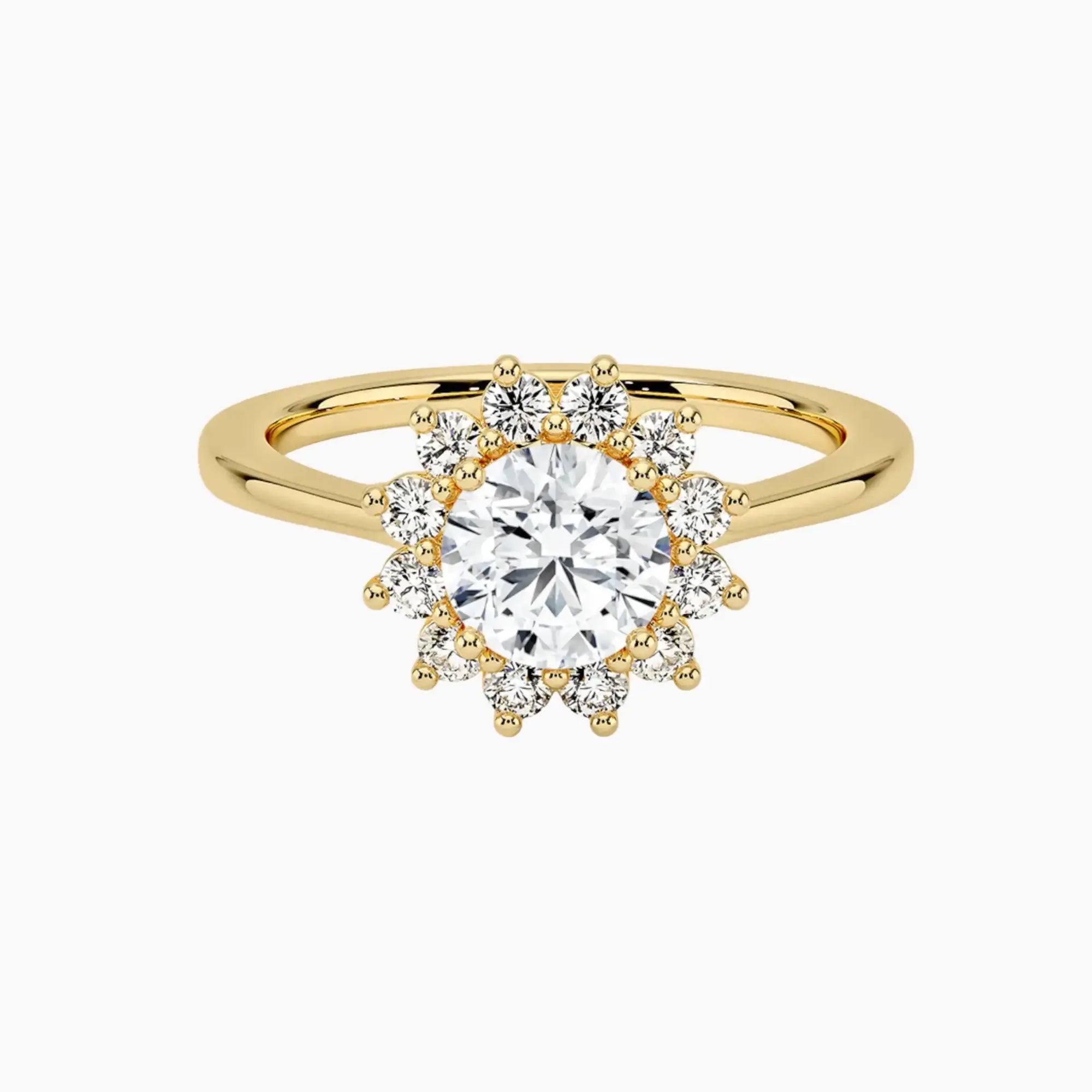 OBSER465 - Soraya Halo Round engagement ring setting view 7