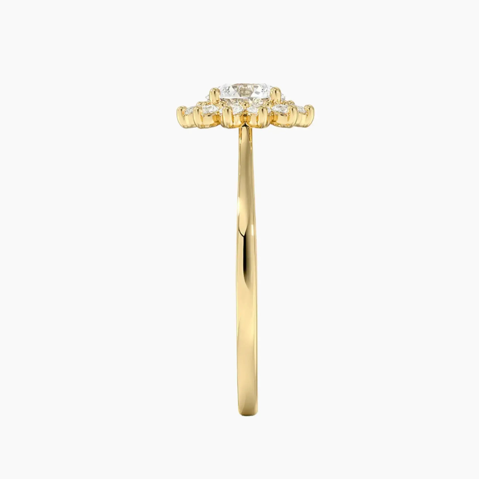 OBSER465 - Soraya Halo Round engagement ring setting view 9