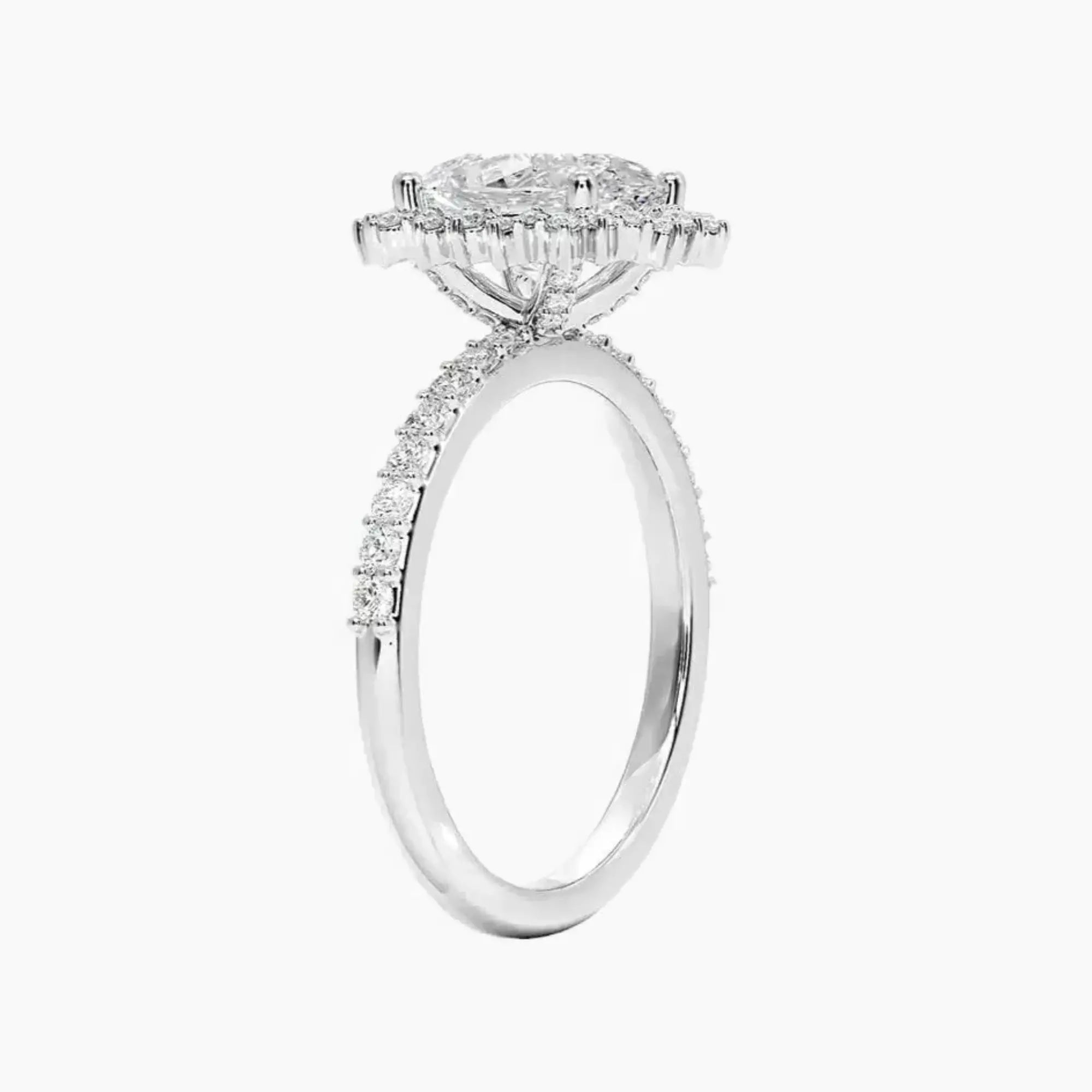 OBSER409 - Coraline Halo Oval engagement ring setting view 2