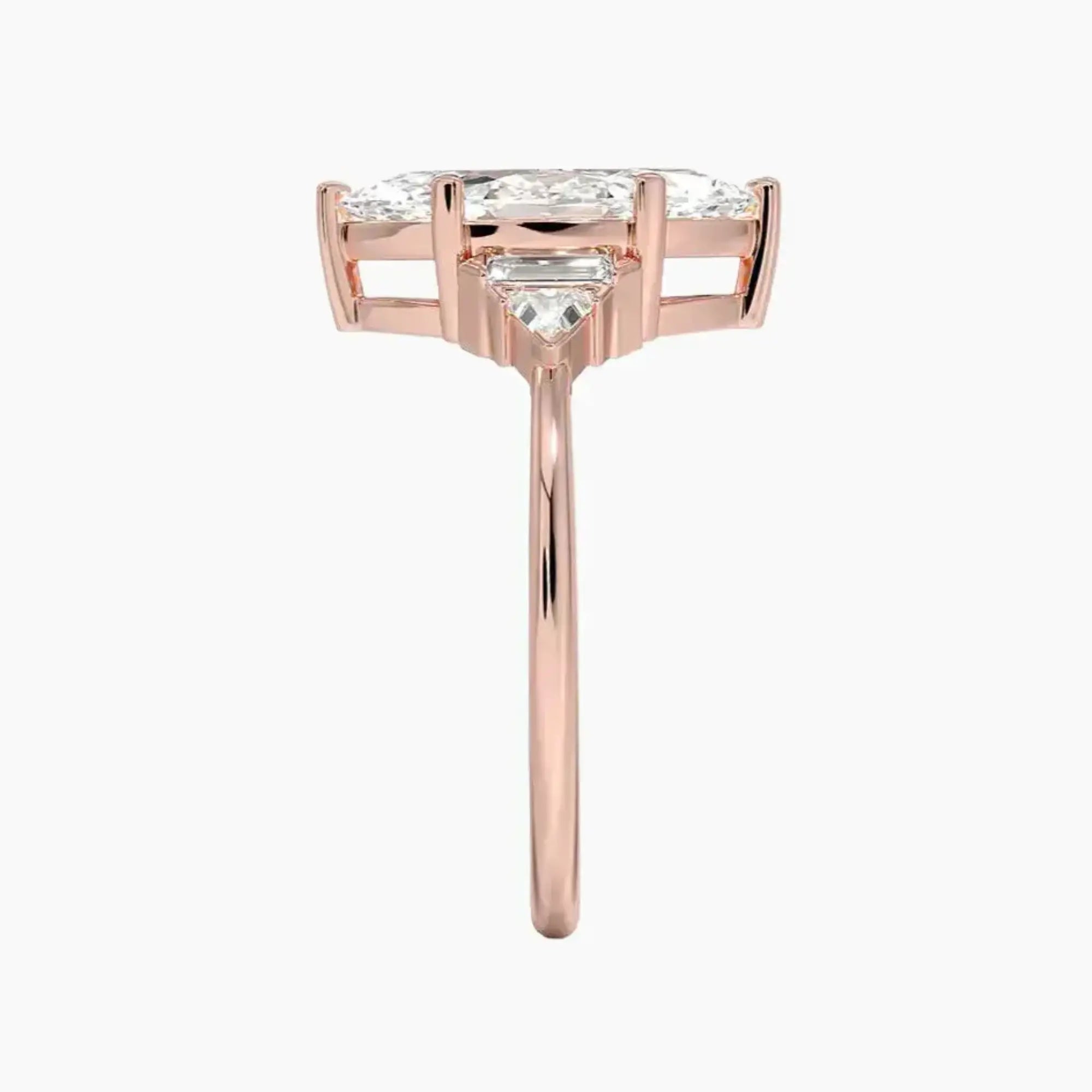 OBSER326 - Honora Five Stone Marquise engagement ring setting view 6
