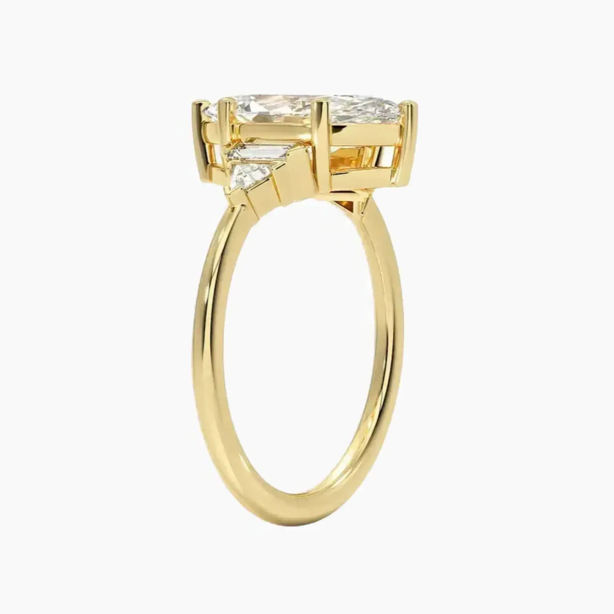 OBSER326 - Honora Five Stone Marquise engagement ring setting view 8