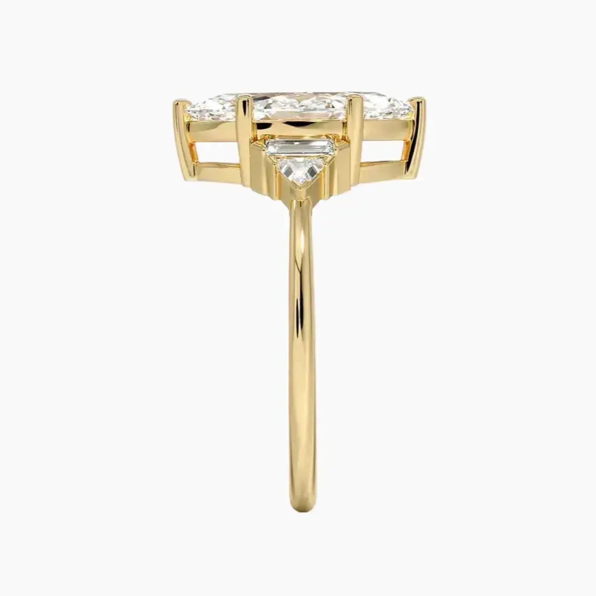 OBSER326 - Honora Five Stone Marquise engagement ring setting view 9