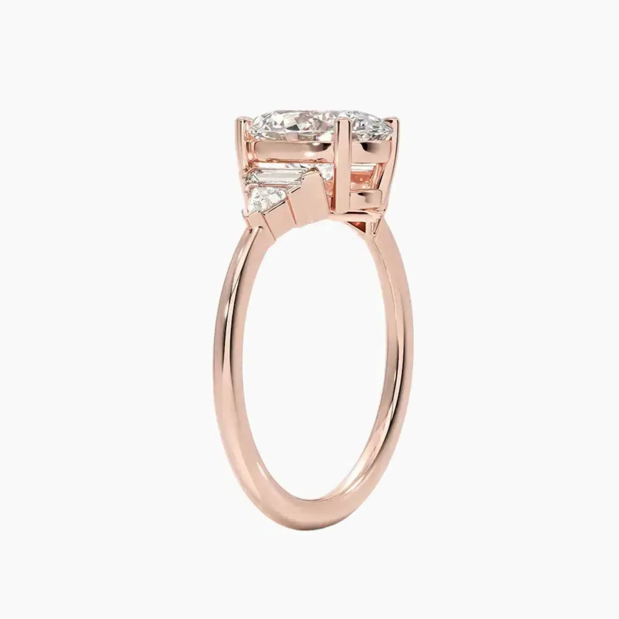 OBSER331 - Honora Five Stone Oval engagement ring setting view 5