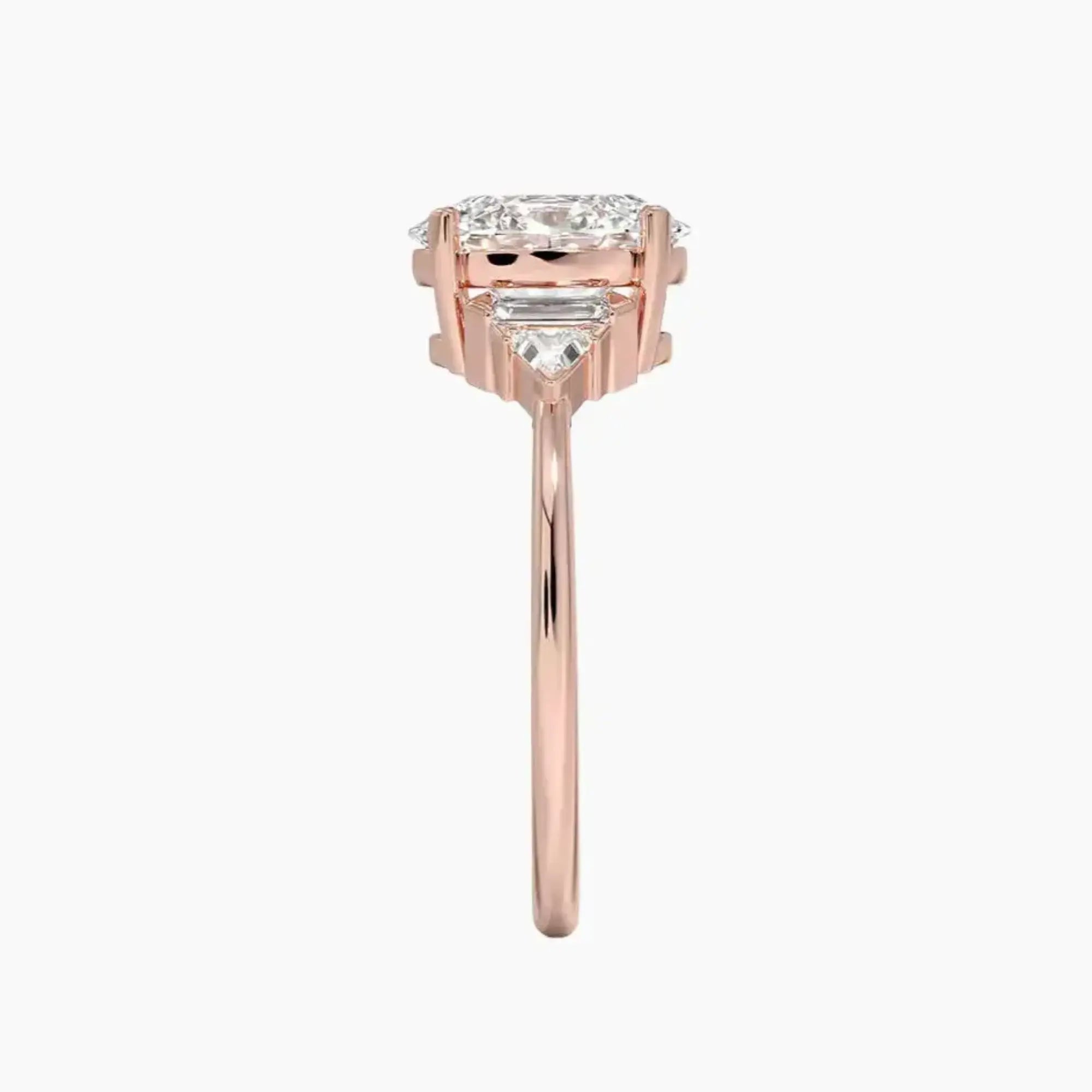 OBSER331 - Honora Five Stone Oval engagement ring setting view 6