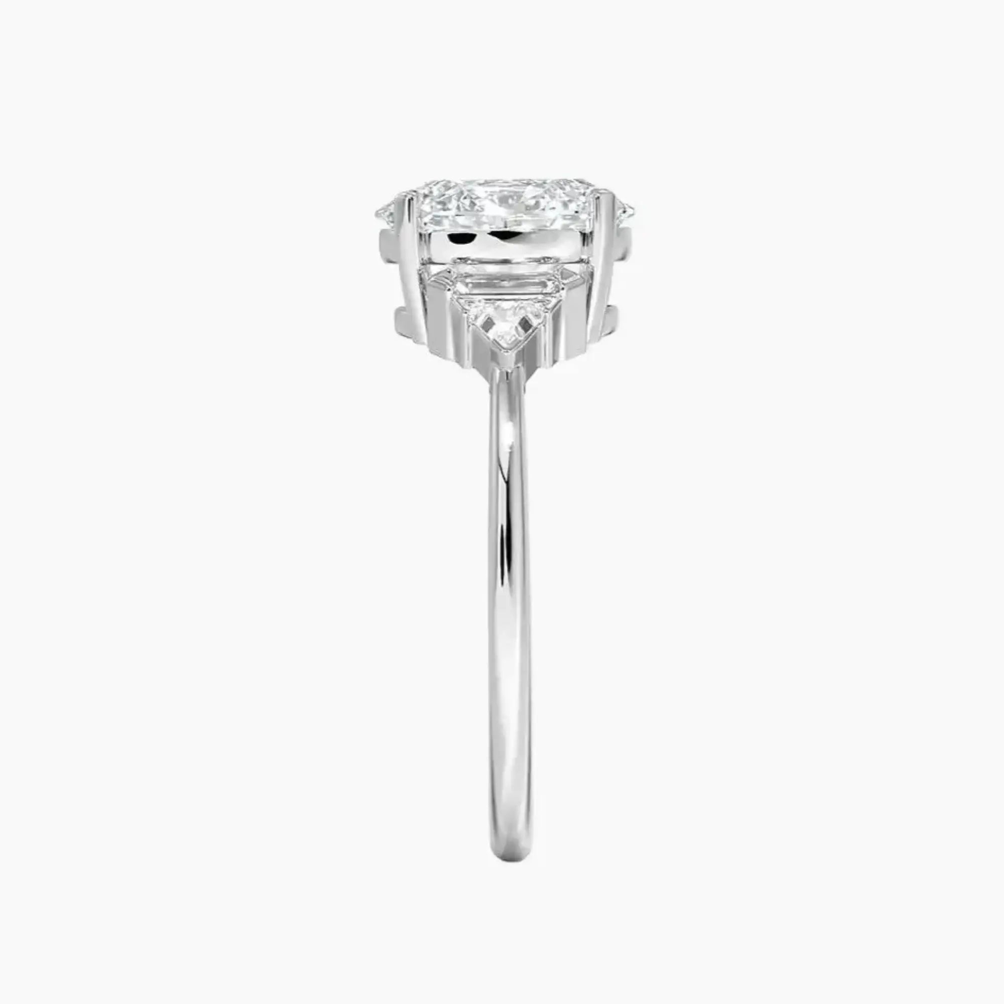 OBSER331 - Honora Five Stone Oval engagement ring setting view 3
