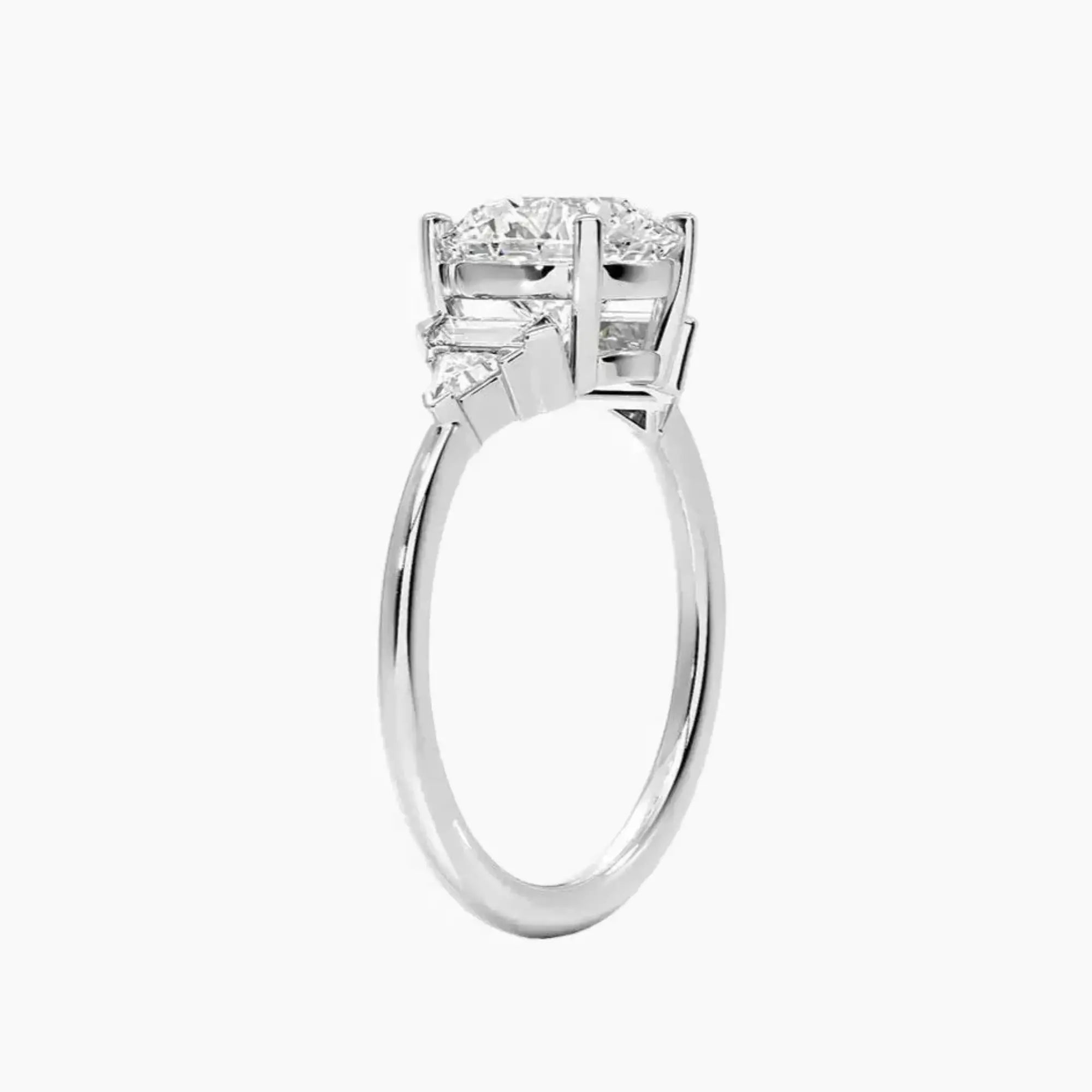 OBSER332 - Honora Five Stone Round engagement ring setting view 2