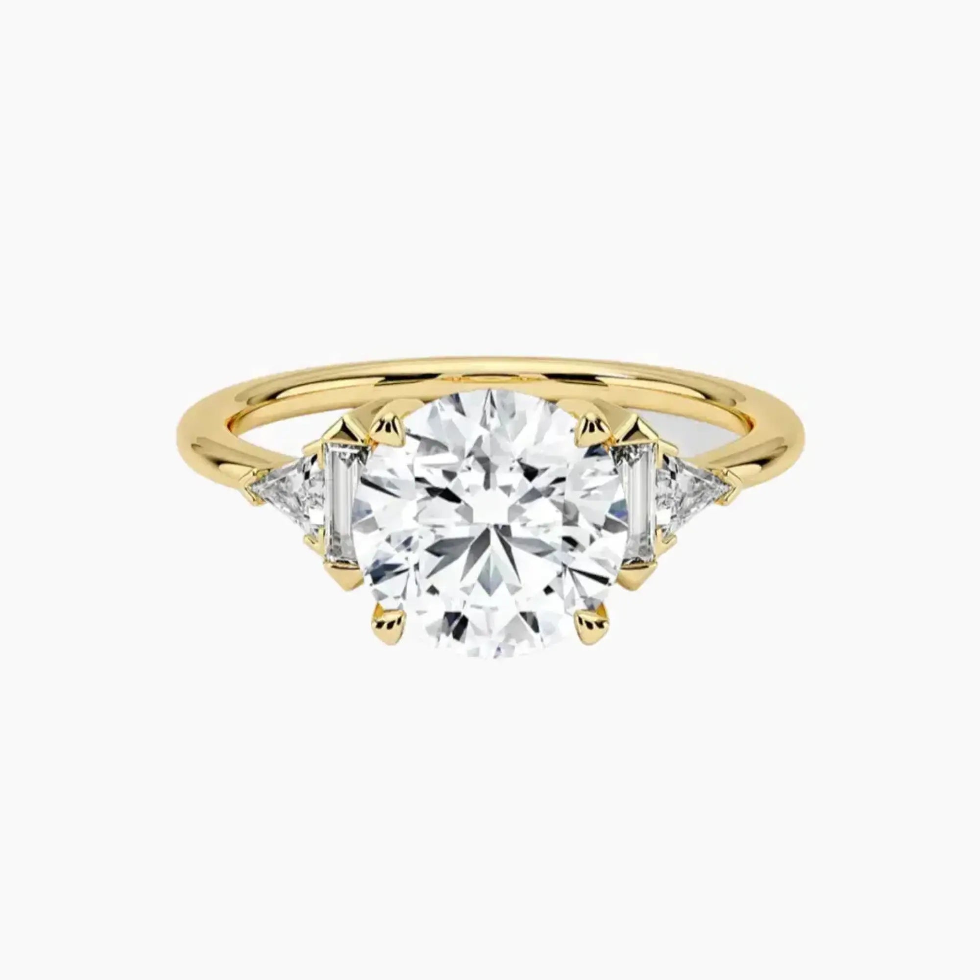 OBSER332 - Honora Five Stone Round engagement ring setting view 7