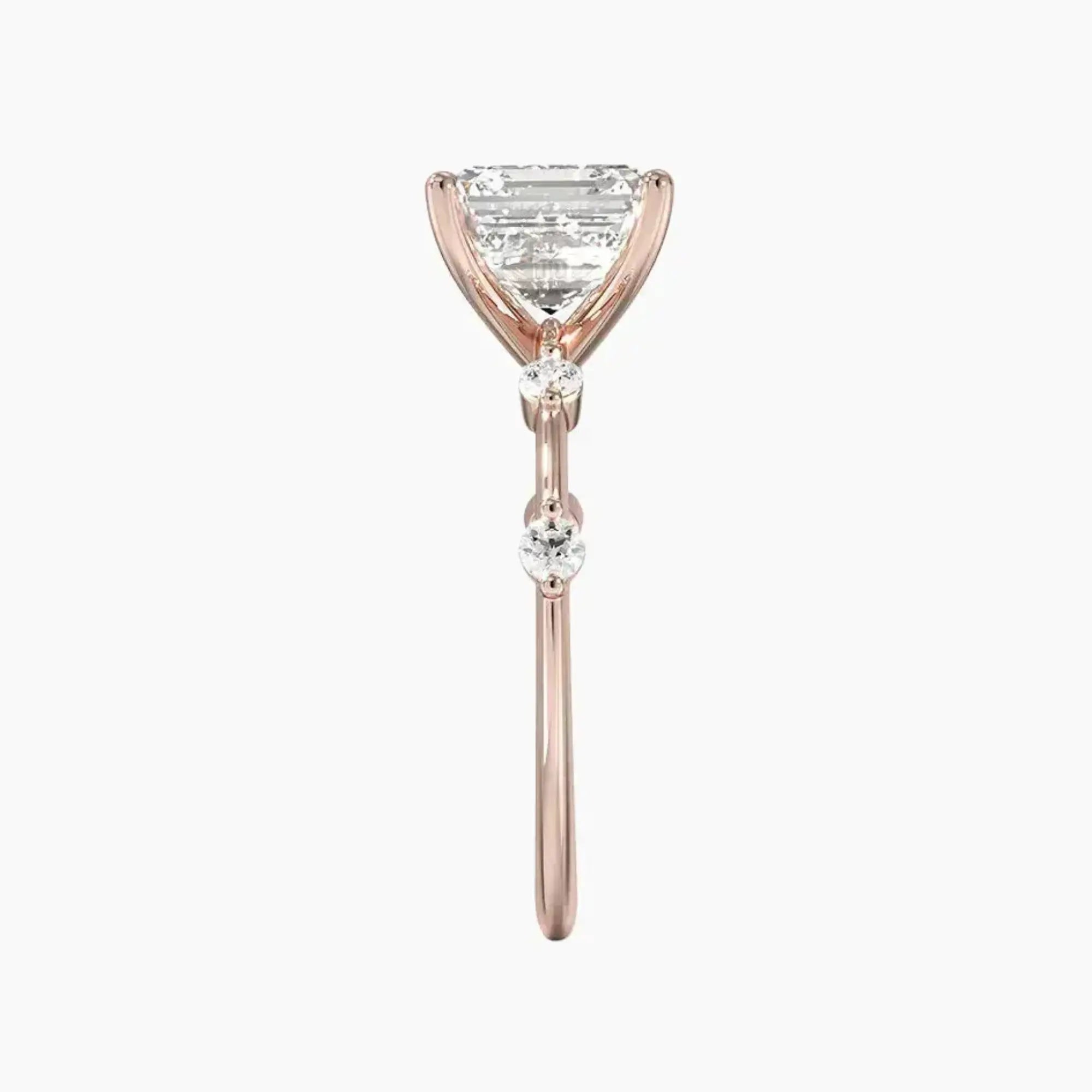 OBSER255 - Sena Asscher engagement ring setting view 6