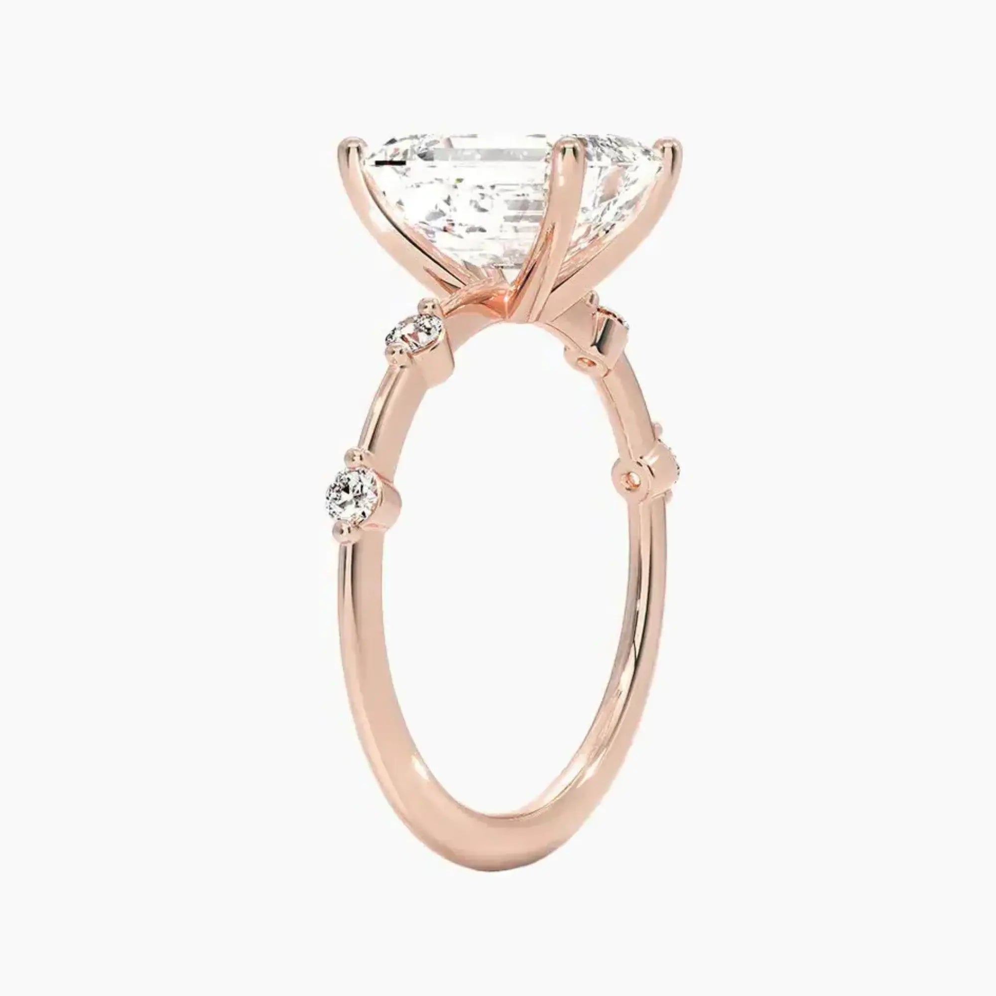 OBSER136 - Sena Emerald engagement ring setting view 5