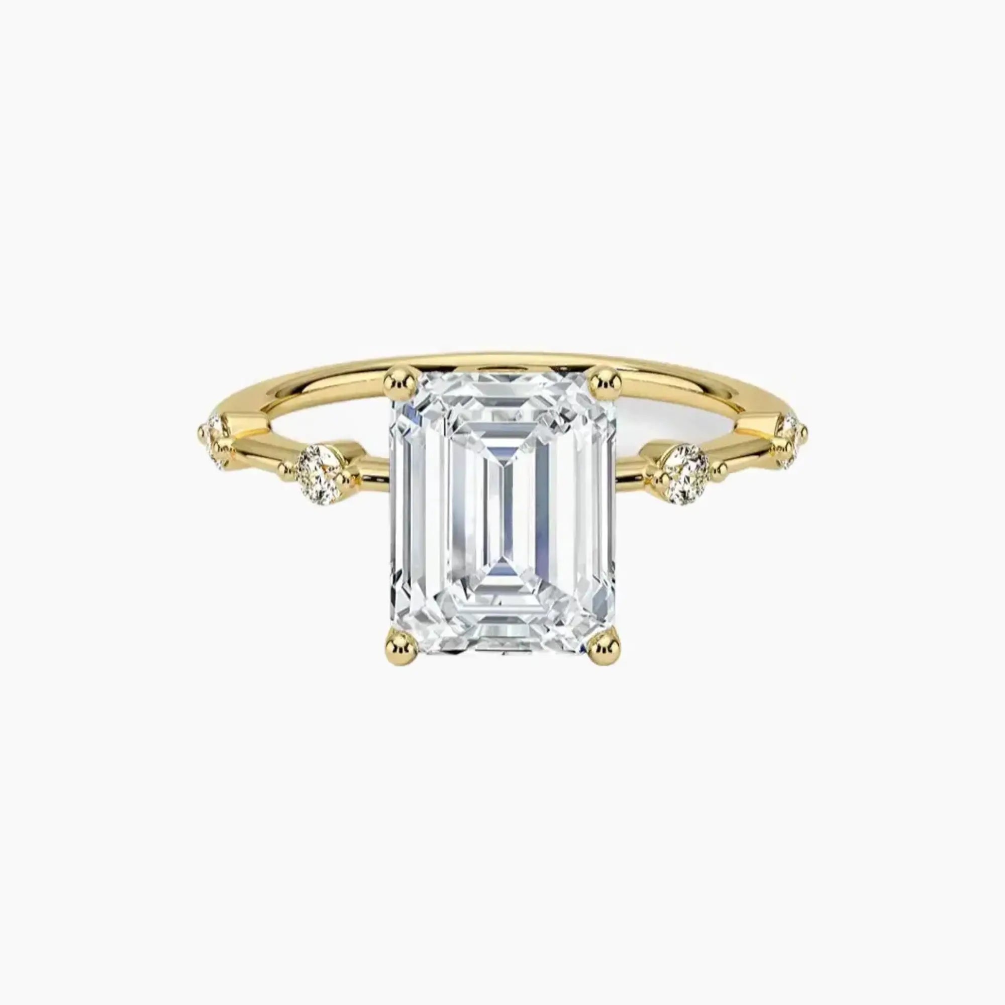 OBSER136 - Sena Emerald engagement ring setting view 7