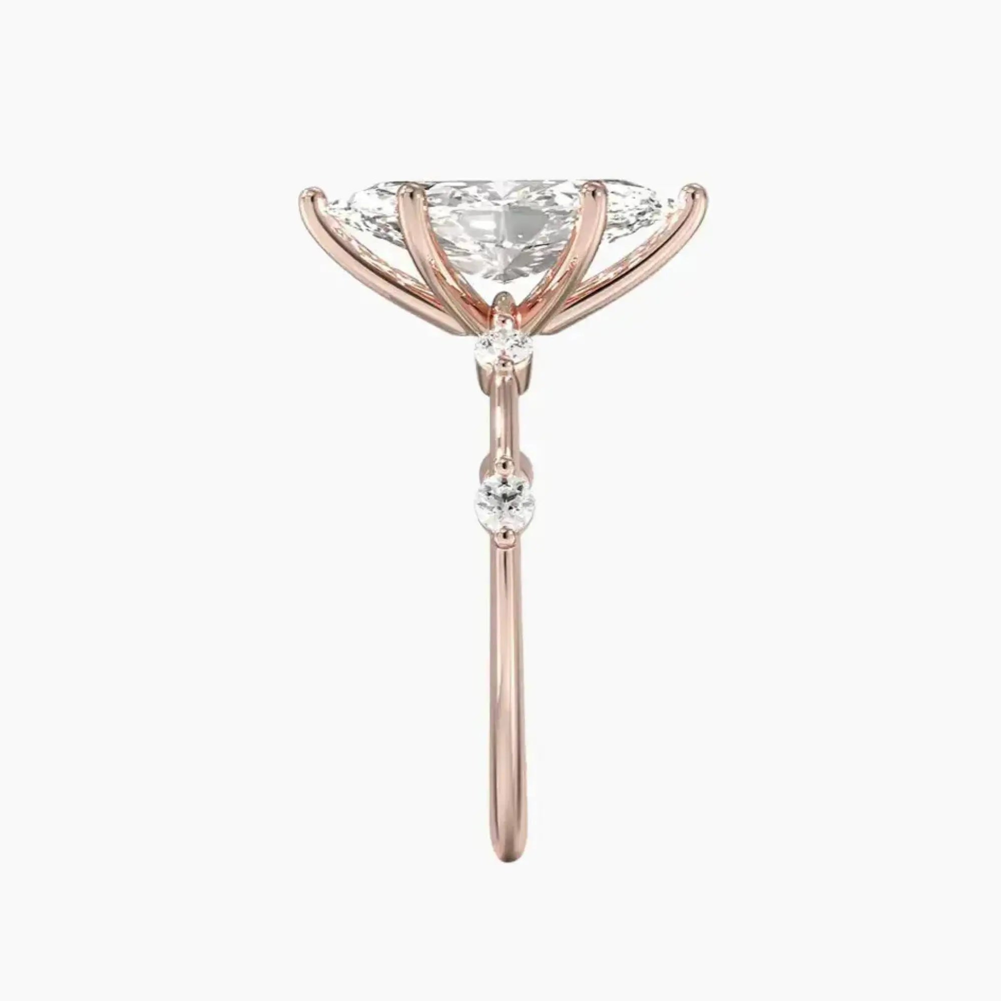 OBSER015 - Sena Marquise engagement ring setting view 6