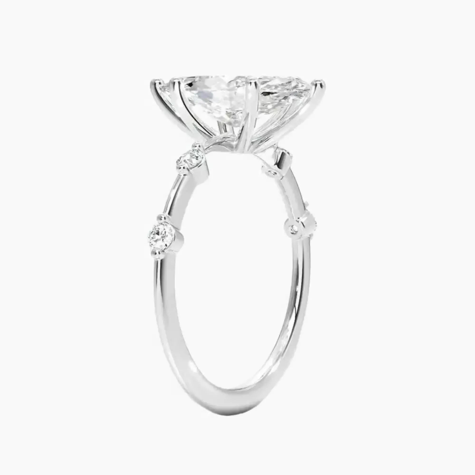 OBSER015 - Sena Marquise engagement ring setting view 2