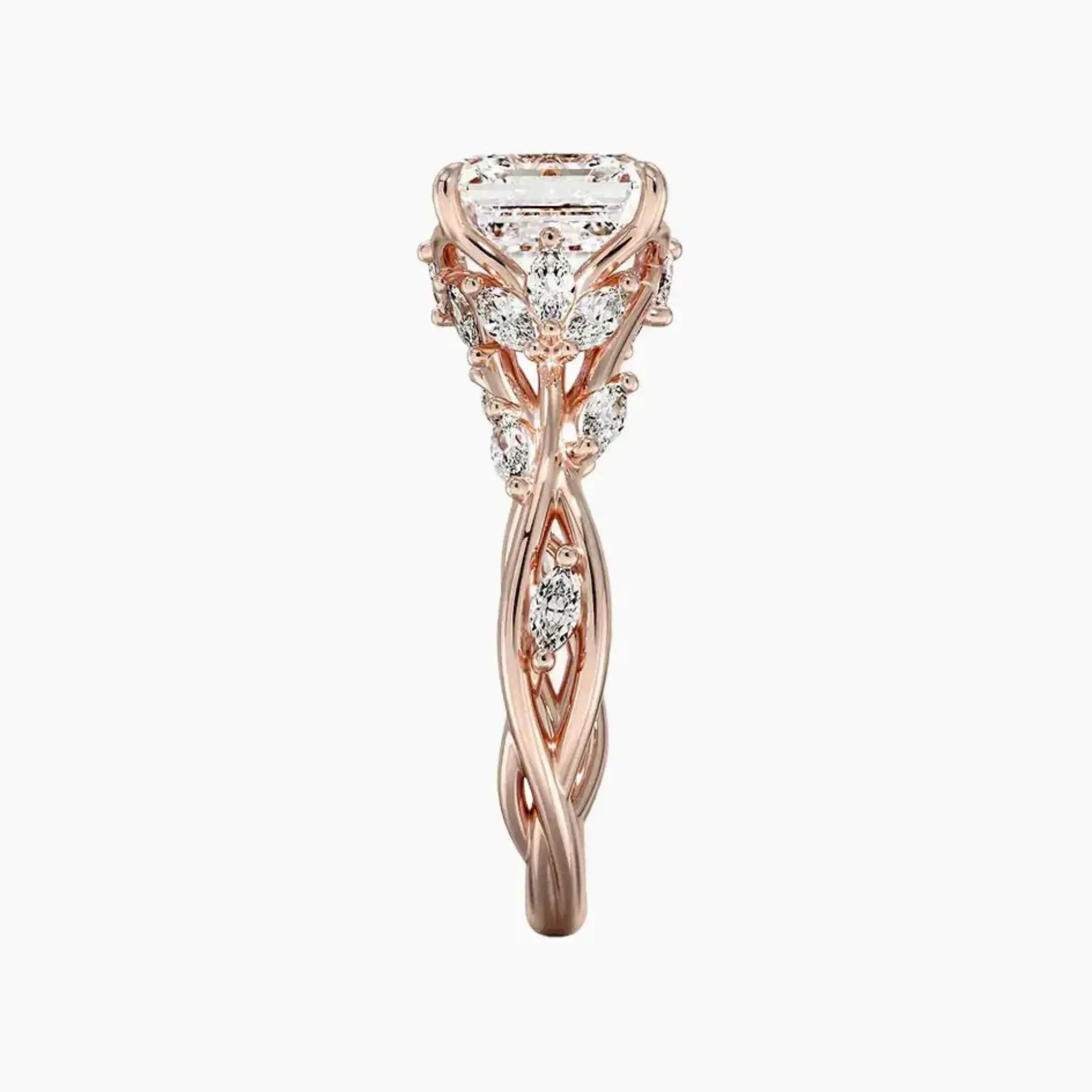 OBSER139 - Melia Asscher engagement ring setting view 6