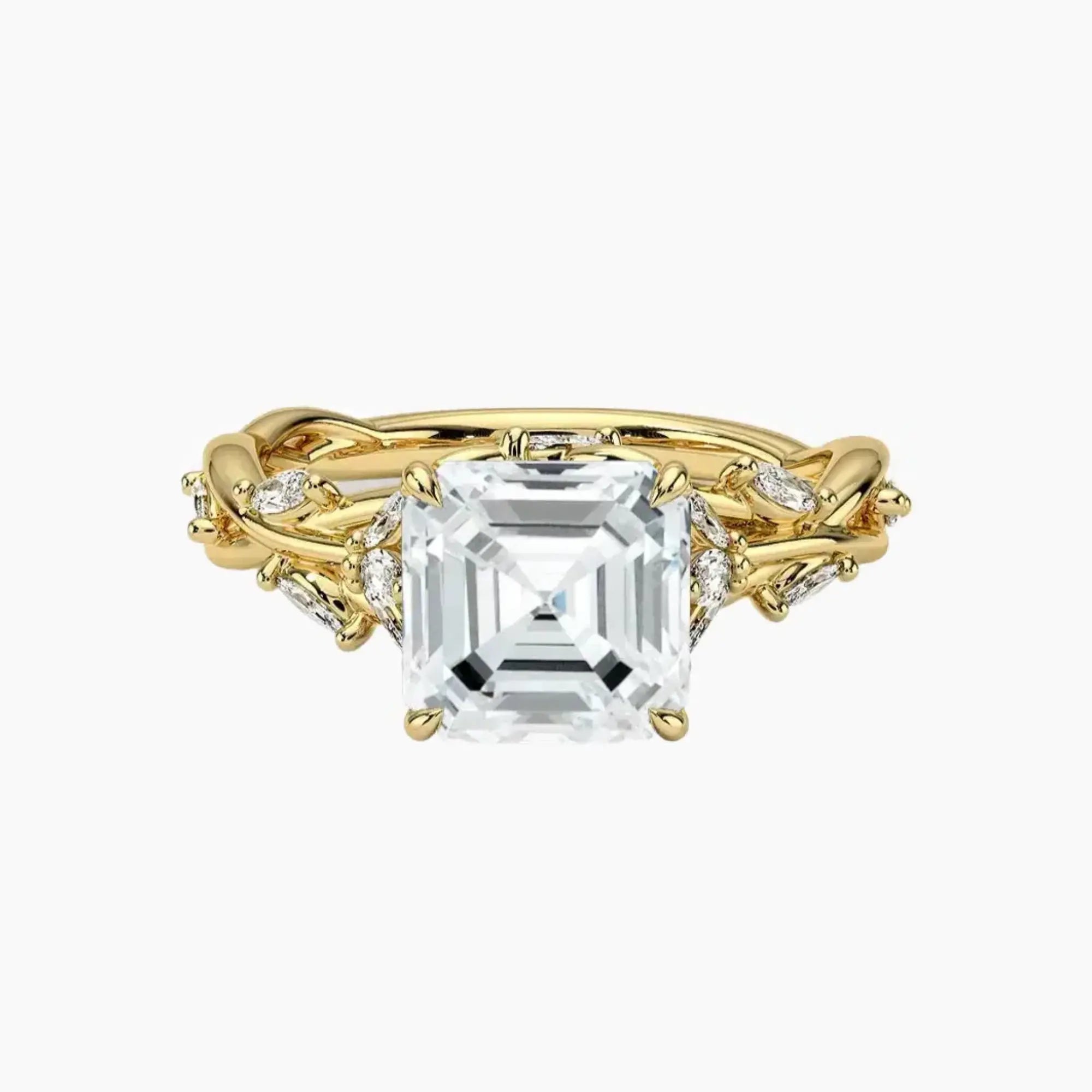 OBSER139 - Melia Asscher engagement ring setting view 7