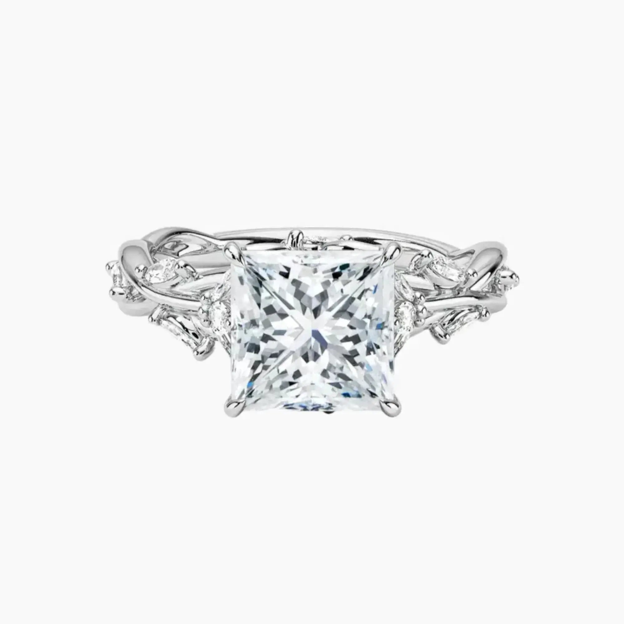 OBSER263 - Melia Princess engagement ring setting view 1