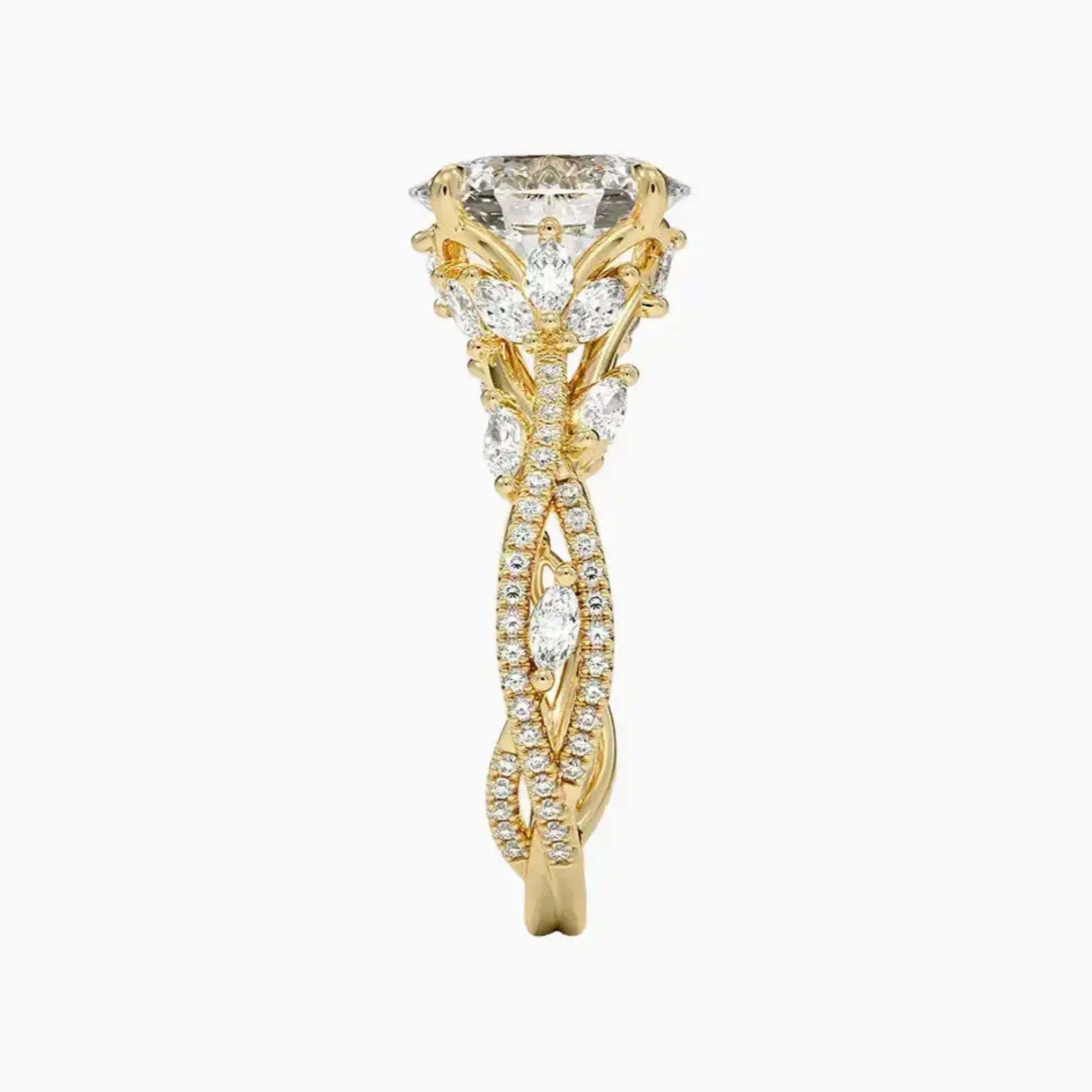 OBSER062 - Melia Adorned Oval engagement ring setting view 9