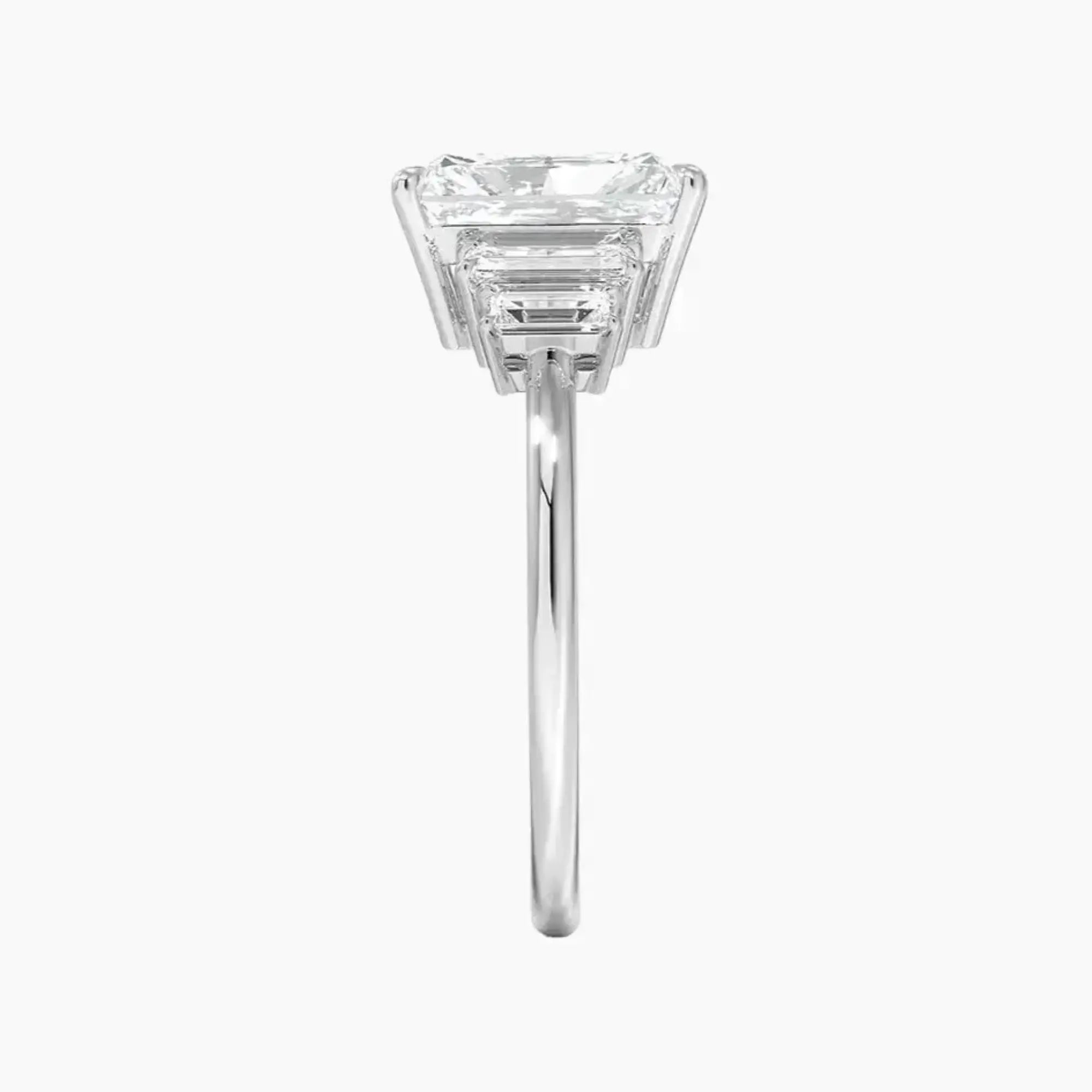 OBSER318 - Nerine Five Stone Radiant engagement ring setting view 3