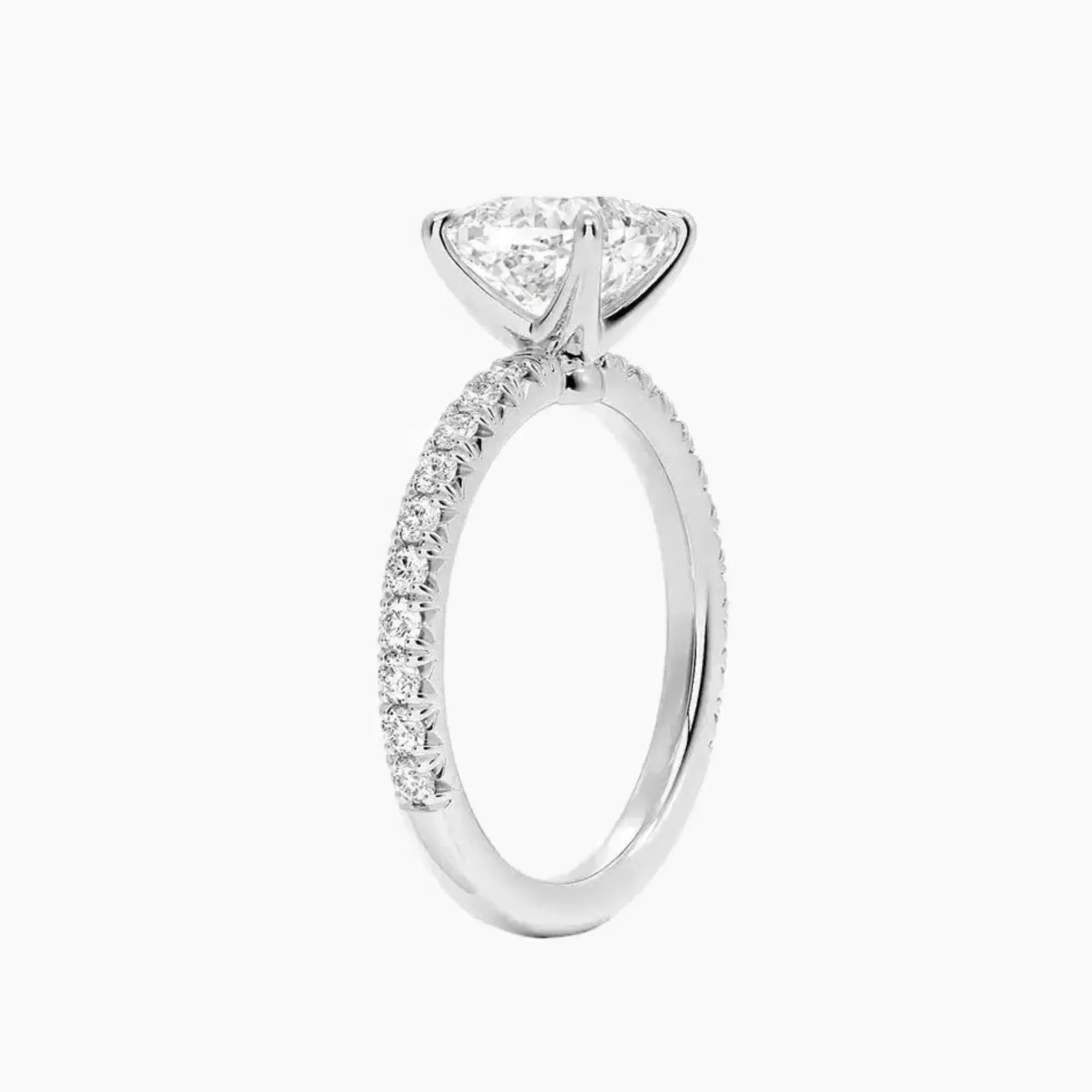 OBSER097 - Irina Solitaire Cushion engagement ring setting view 2