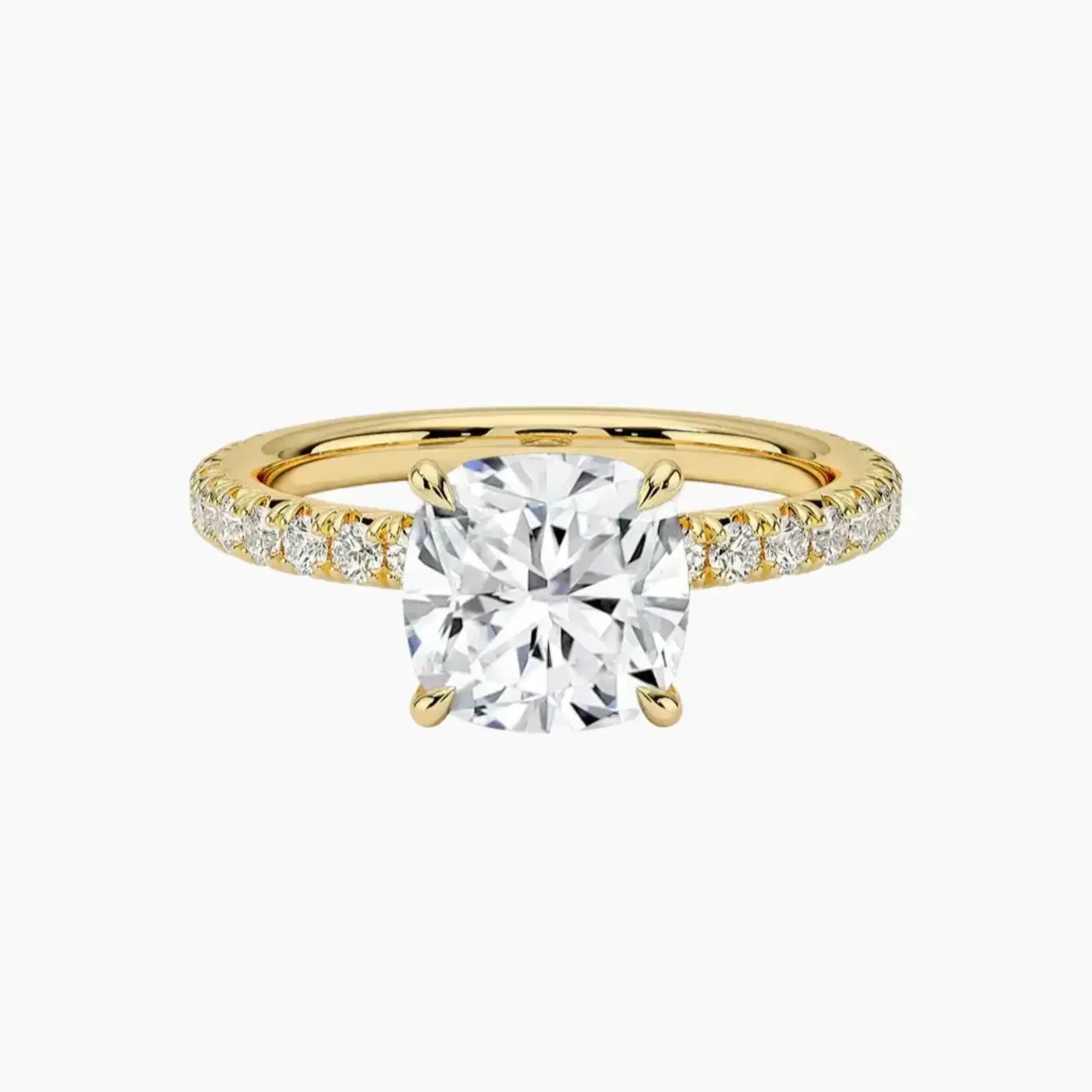 OBSER097 - Irina Solitaire Cushion engagement ring setting view 7
