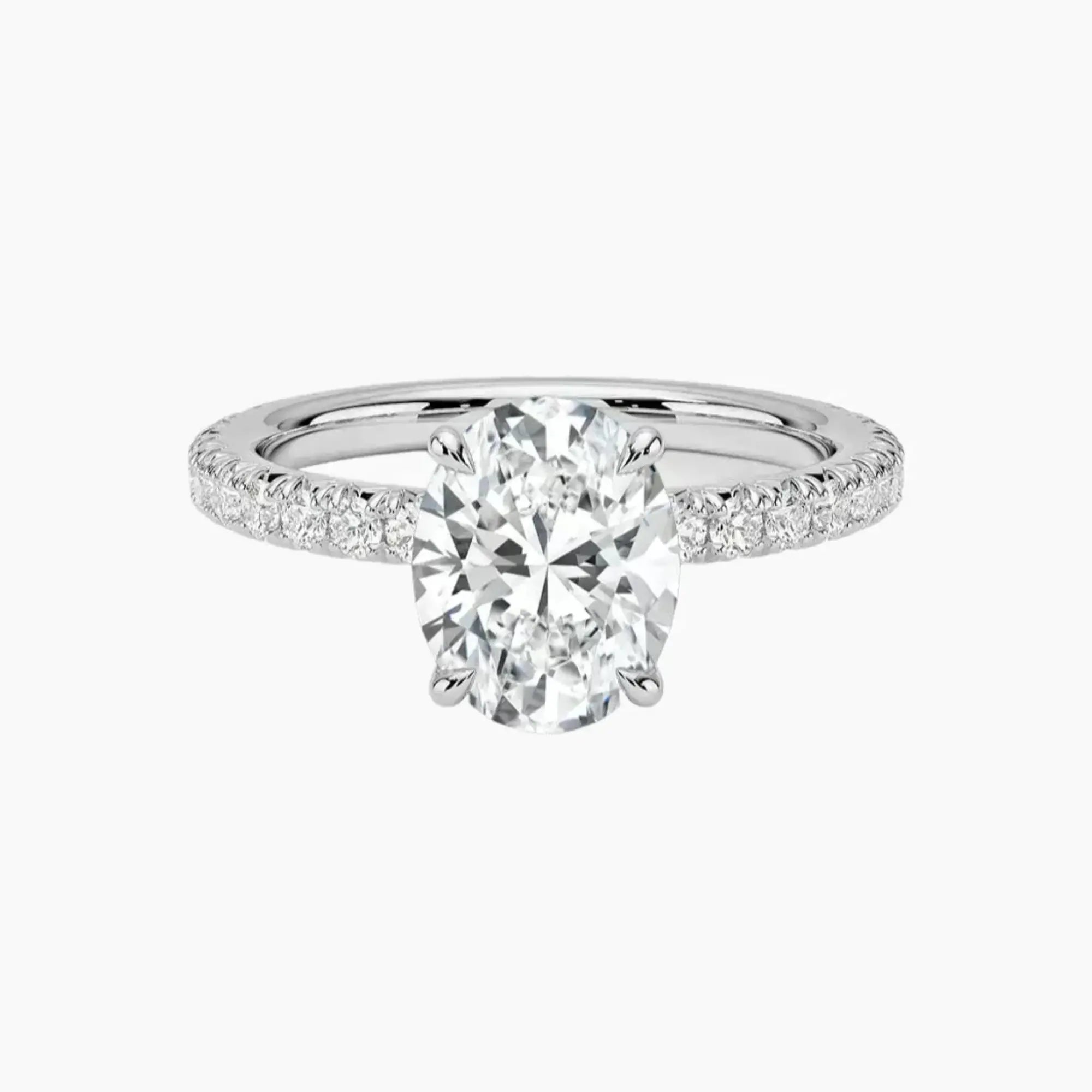 OBSER066 - Irina Solitaire Oval engagement ring setting view 1