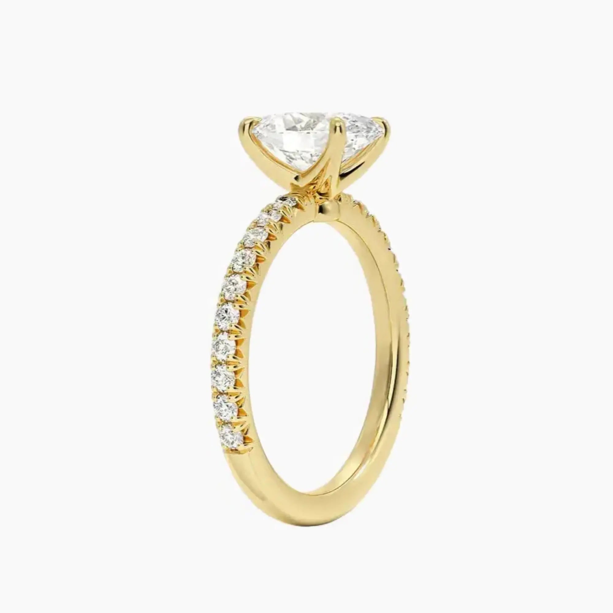 OBSER066 - Irina Solitaire Oval engagement ring setting view 8