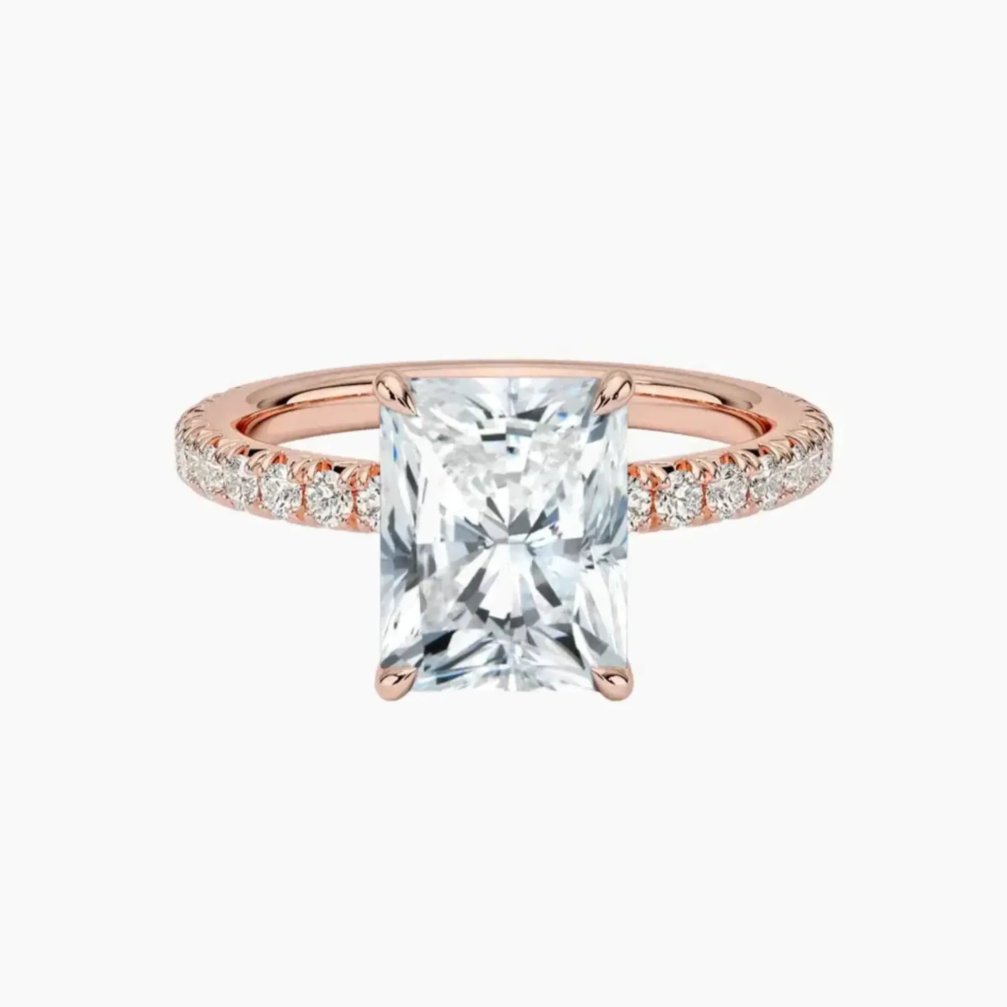 OBSER374 - Irina Solitaire Radiant engagement ring setting view 4