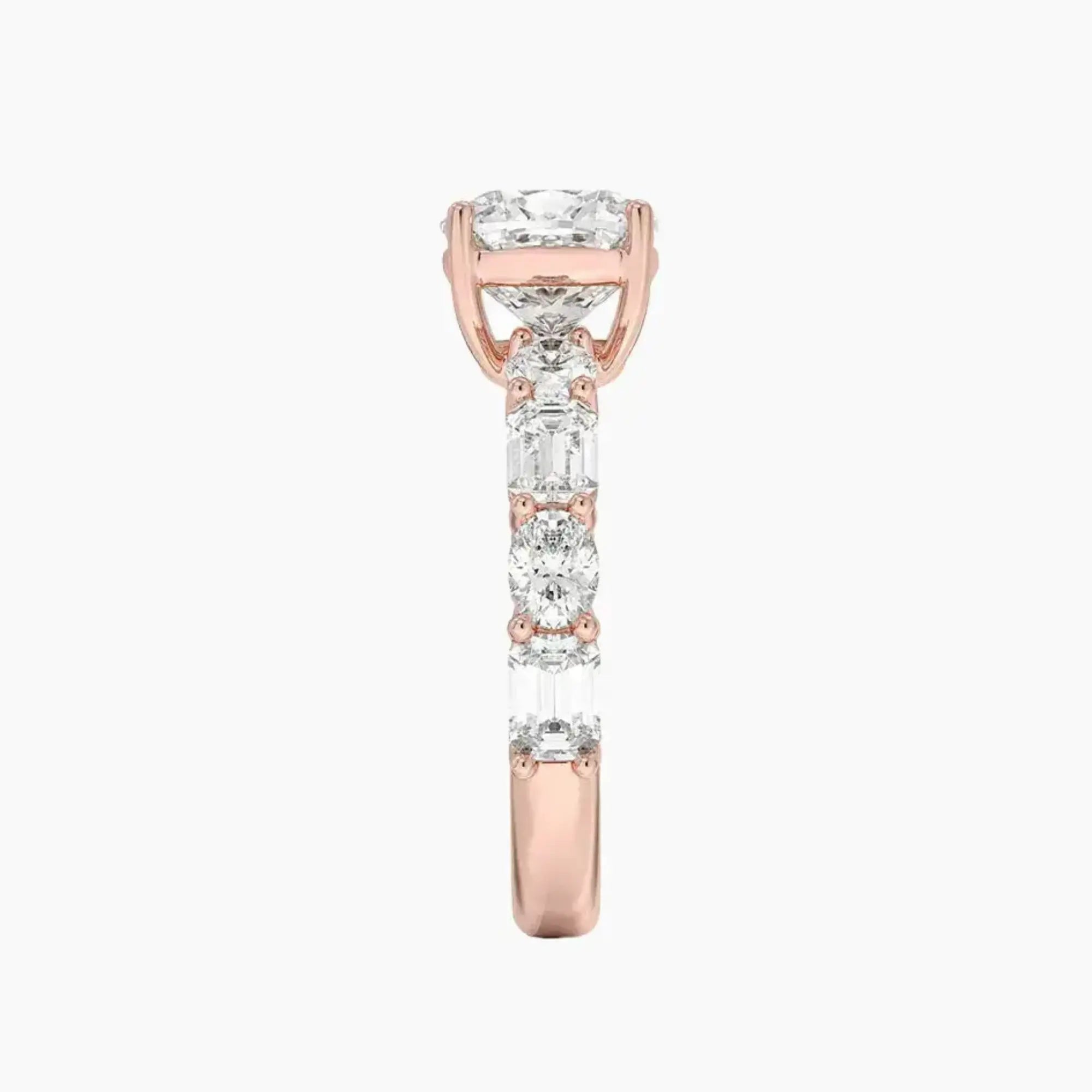 OBSER284 - Ariadne Cushion engagement ring setting view 6