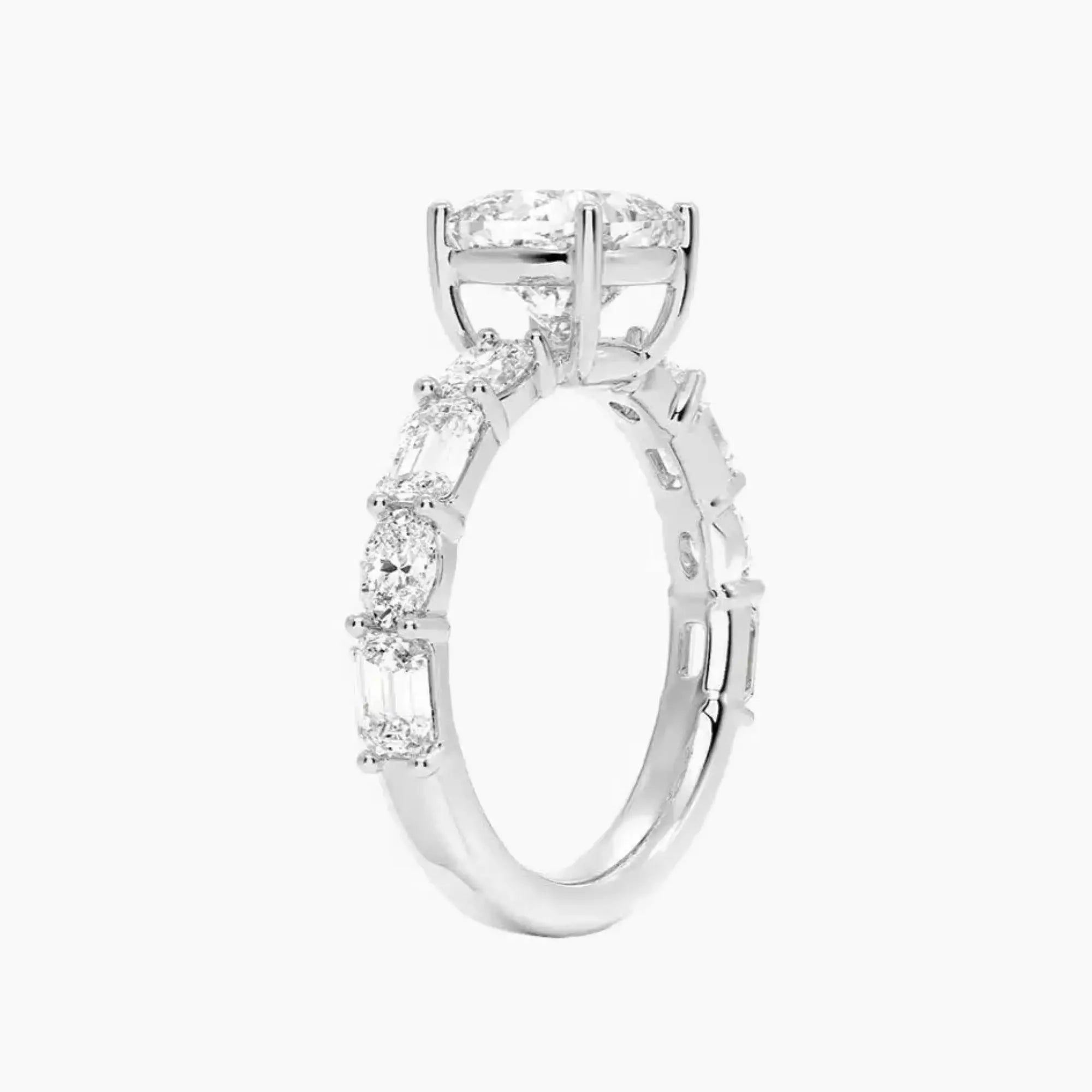 OBSER284 - Ariadne Cushion engagement ring setting view 2