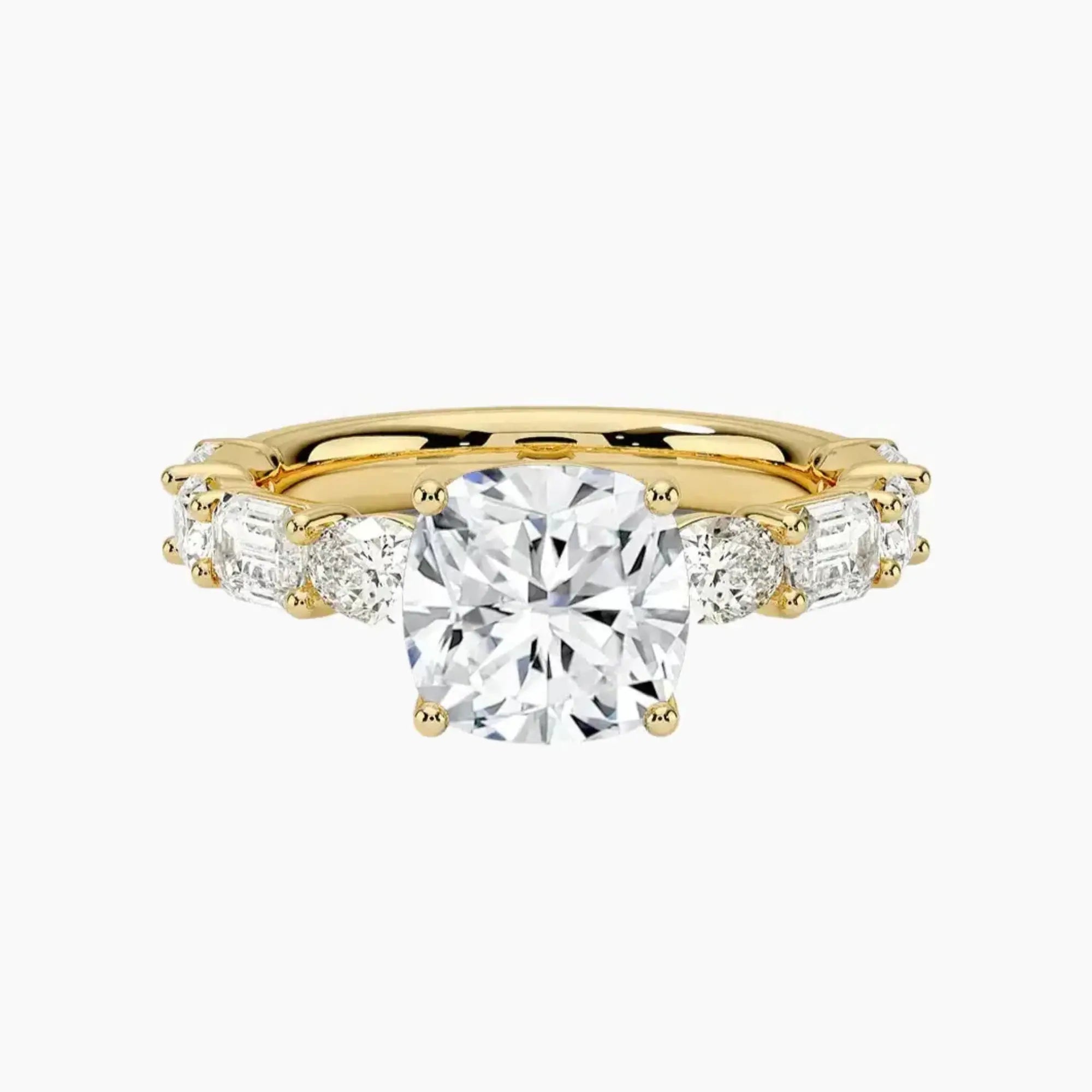 OBSER284 - Ariadne Cushion engagement ring setting view 7