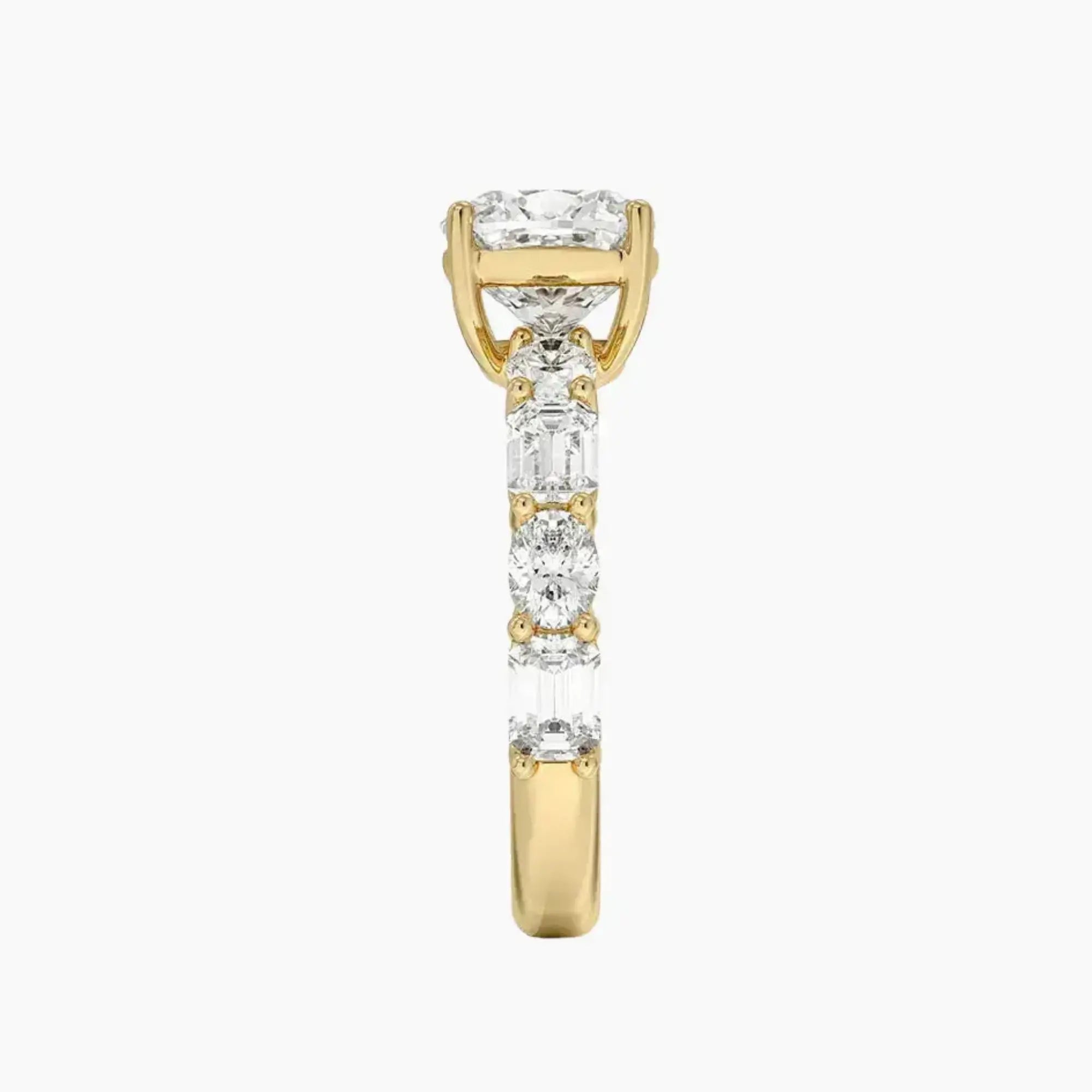 OBSER284 - Ariadne Cushion engagement ring setting view 9