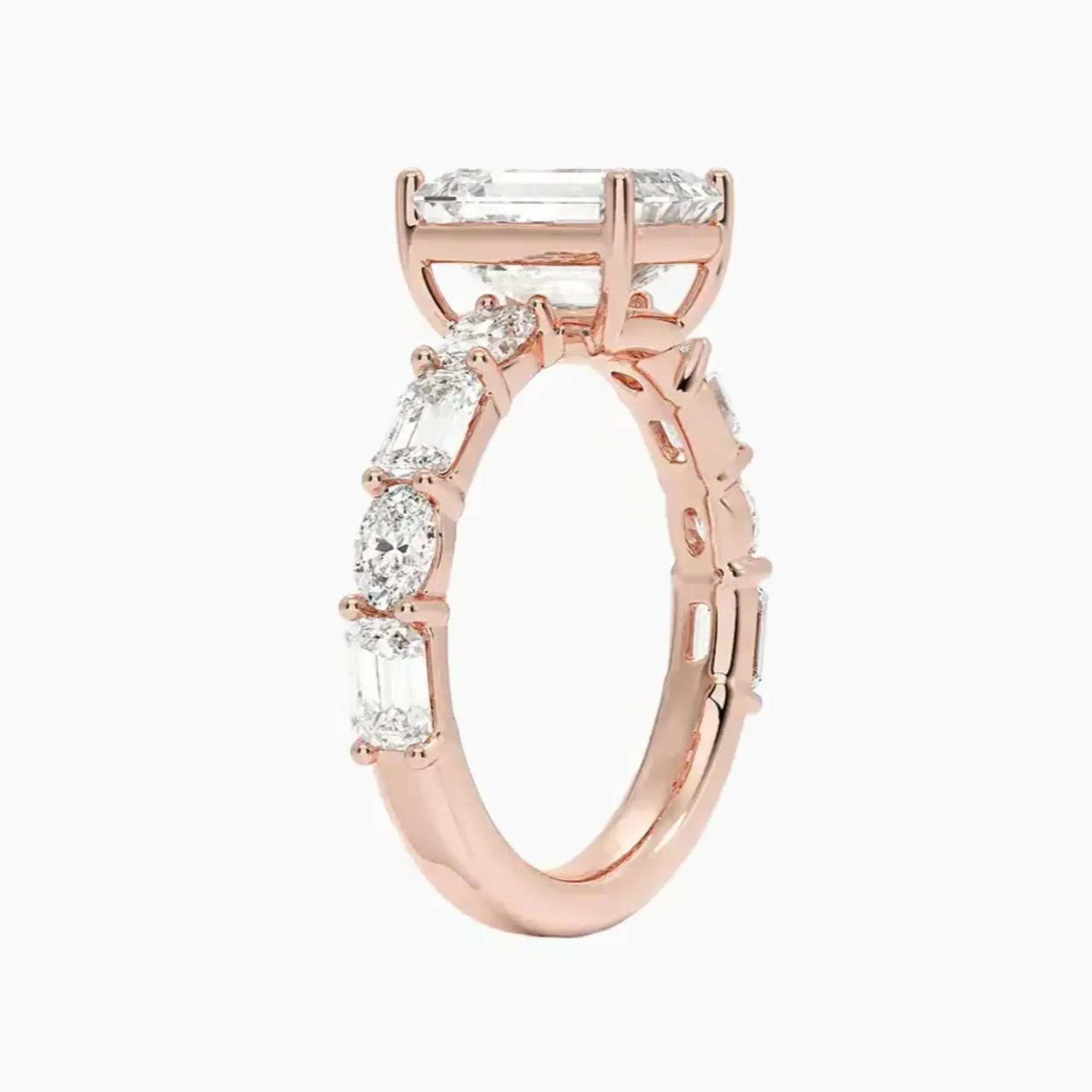 OBSER281 - Ariadne Emerald engagement ring setting view 5