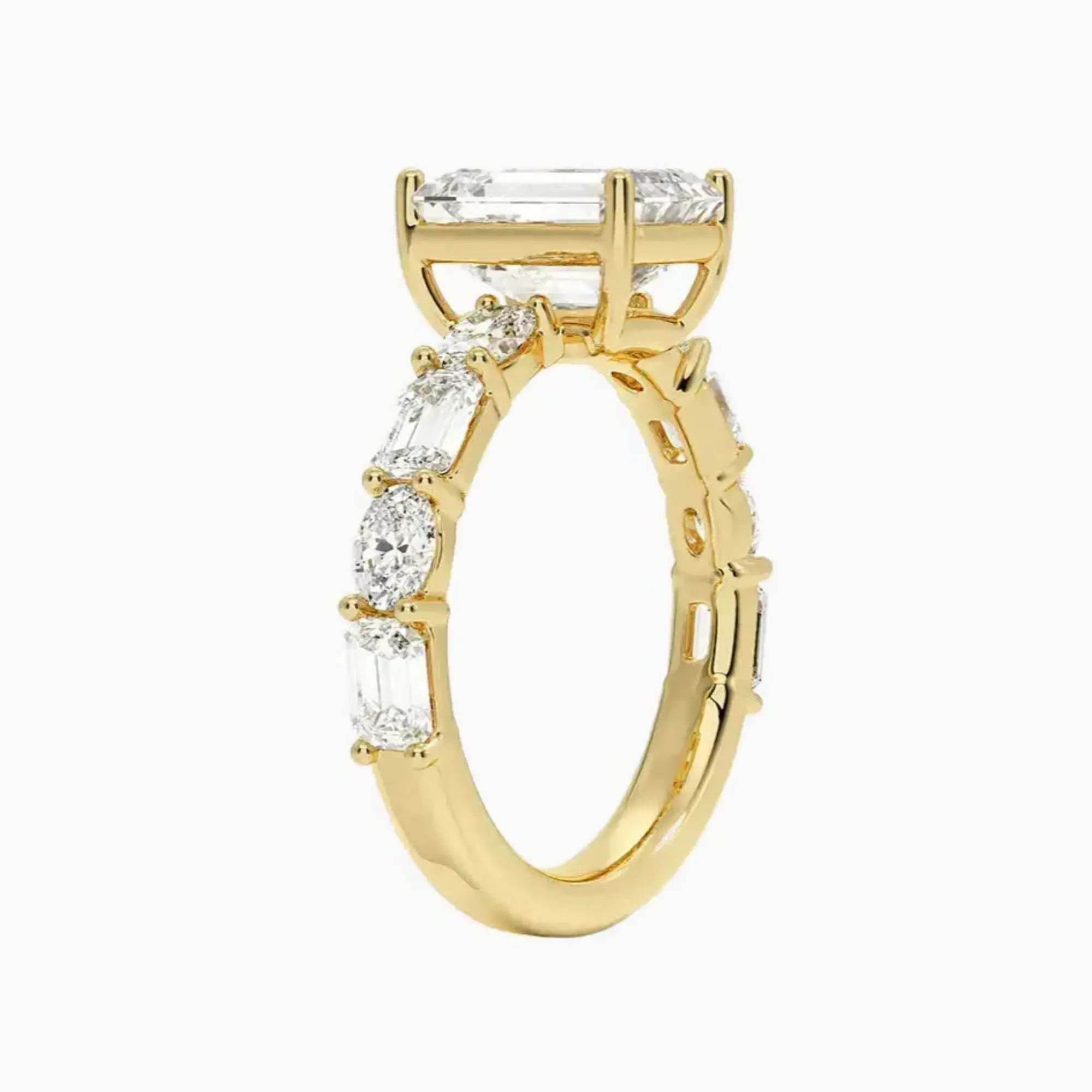 OBSER281 - Ariadne Emerald engagement ring setting view 8