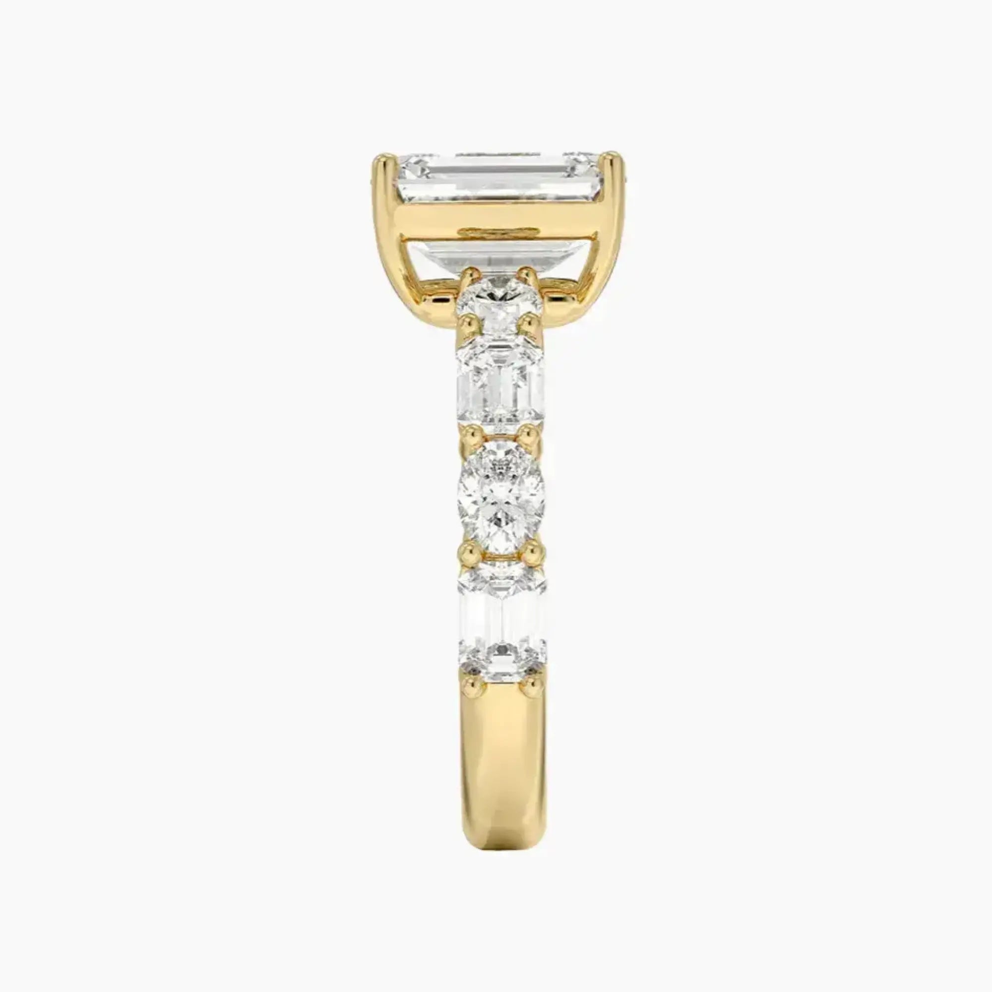 OBSER281 - Ariadne Emerald engagement ring setting view 9