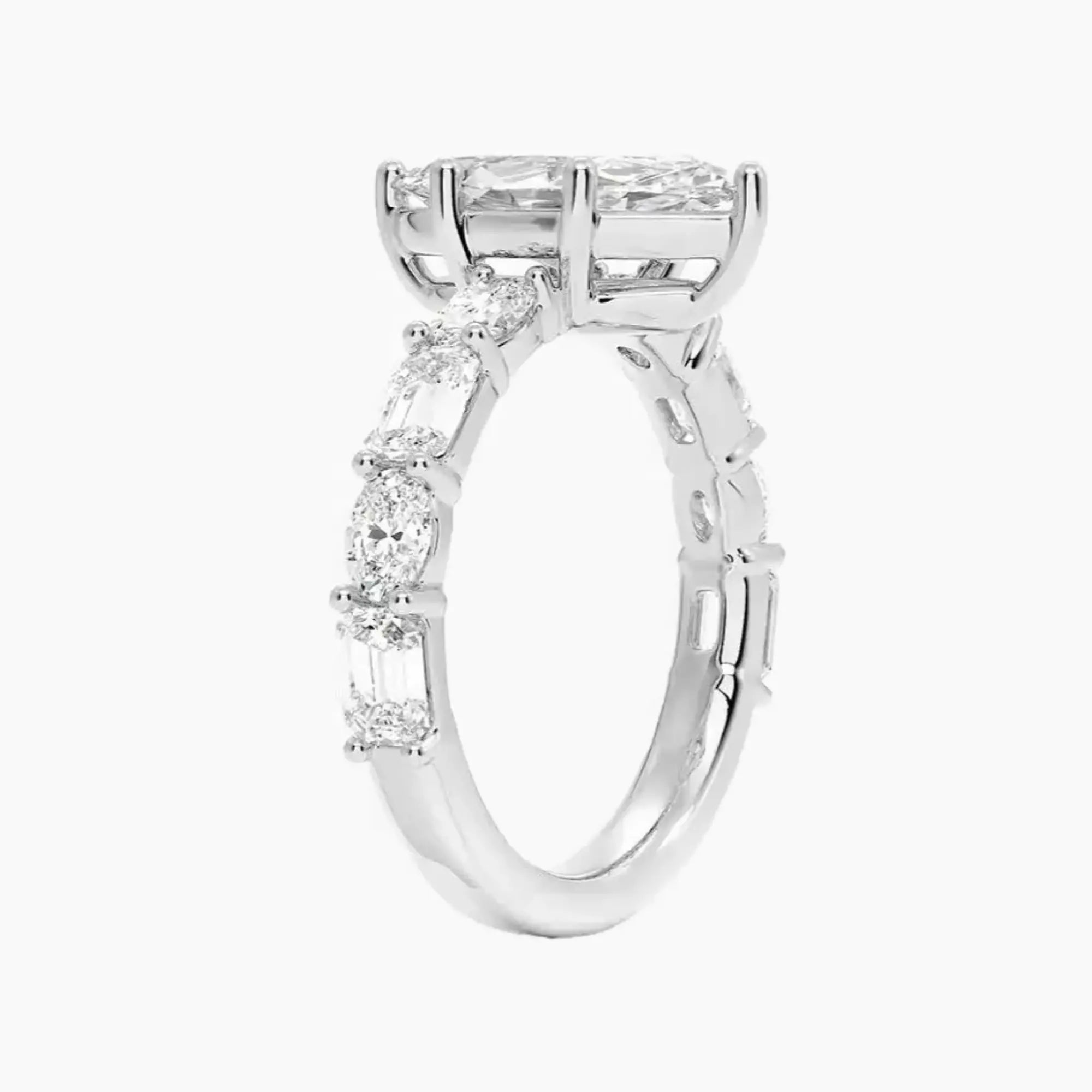 OBSER280 - Ariadne Marquise engagement ring setting view 2