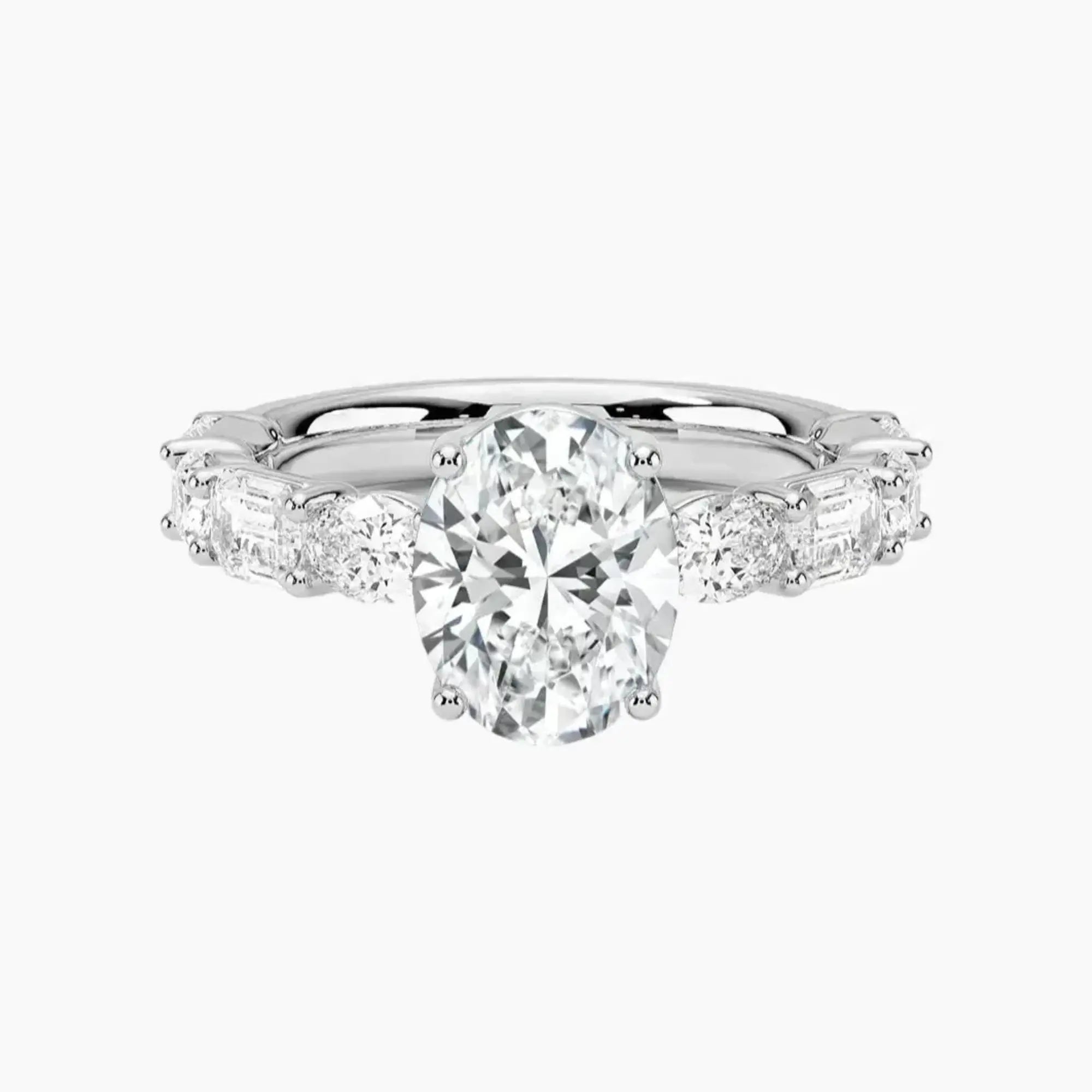 OBSER285 - Ariadne Oval engagement ring setting view 1