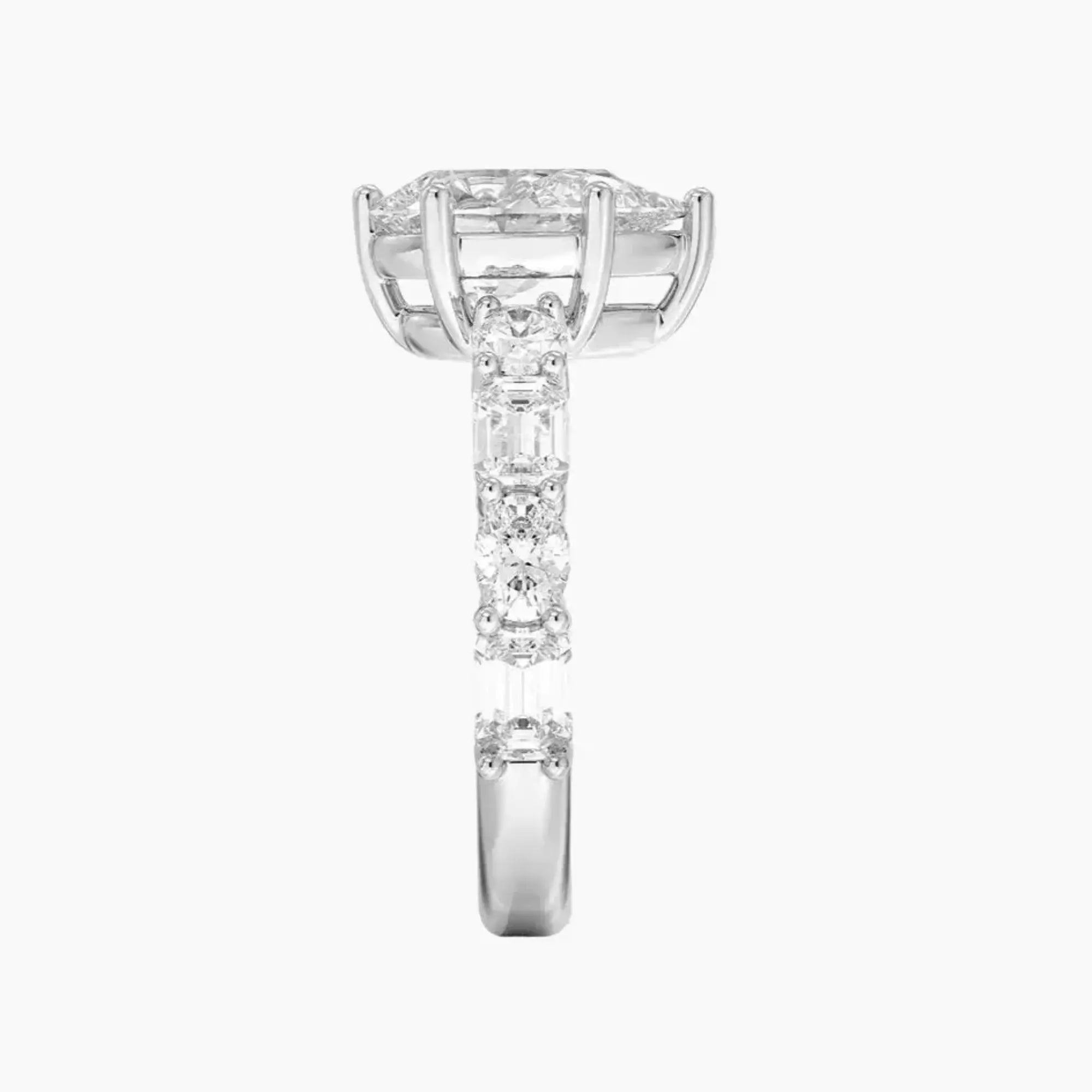 OBSER283 - Ariadne Pear engagement ring setting view 3