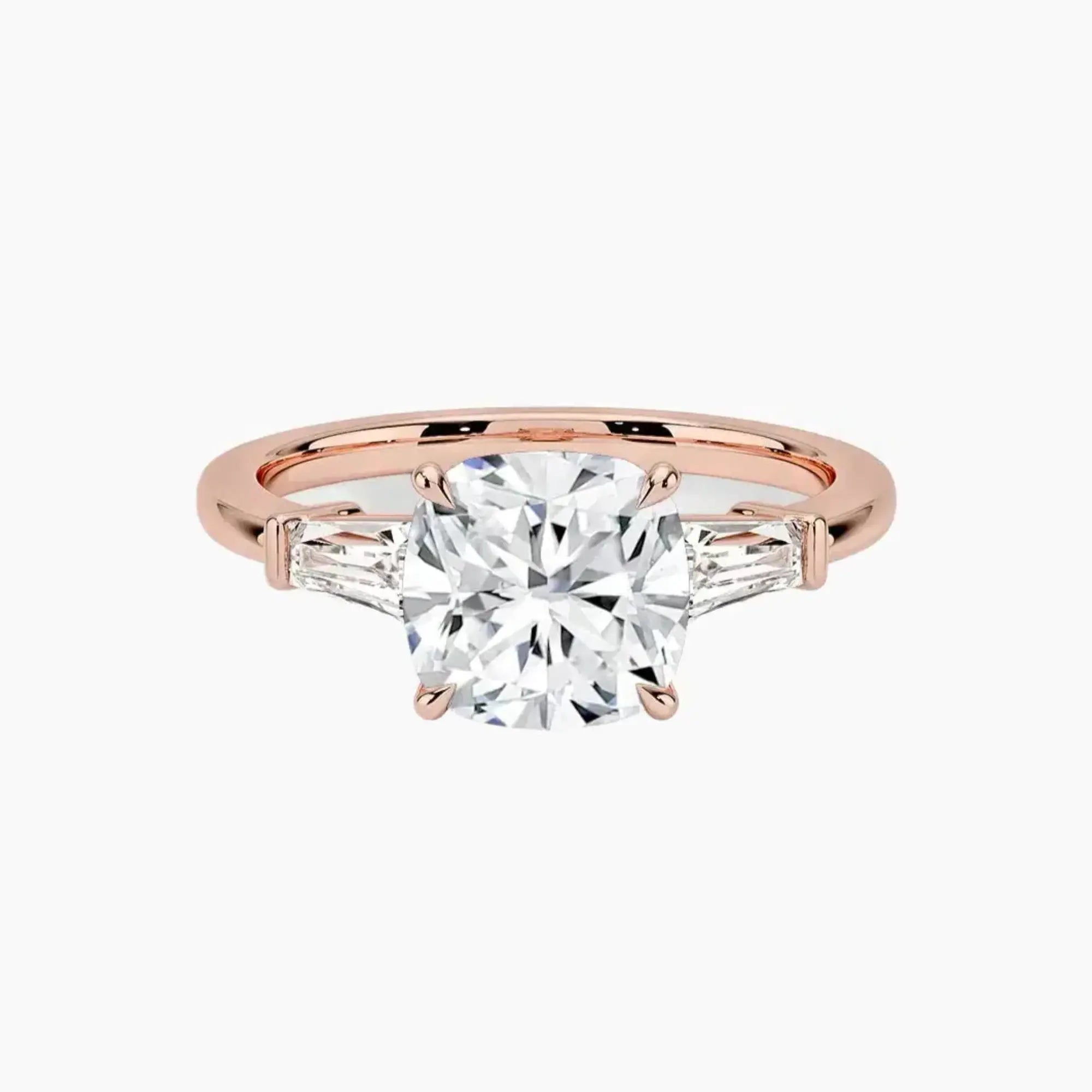 OBSER671 - Nyx Three Stone Cushion engagement ring setting view 4